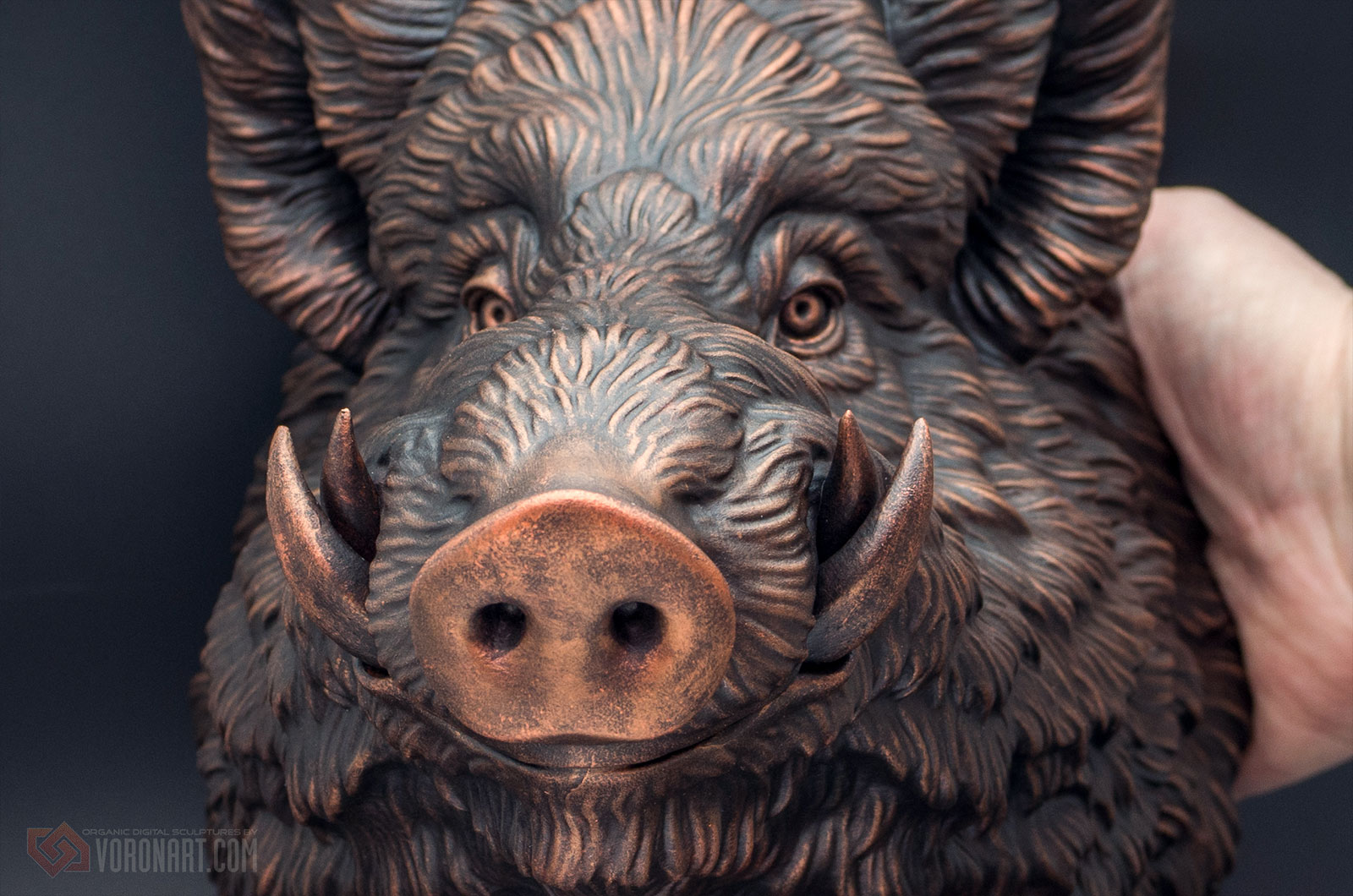 Скульптура головы кабана. Настенный декор — Изображение №6 — Брендинг, 3D на Dprofile