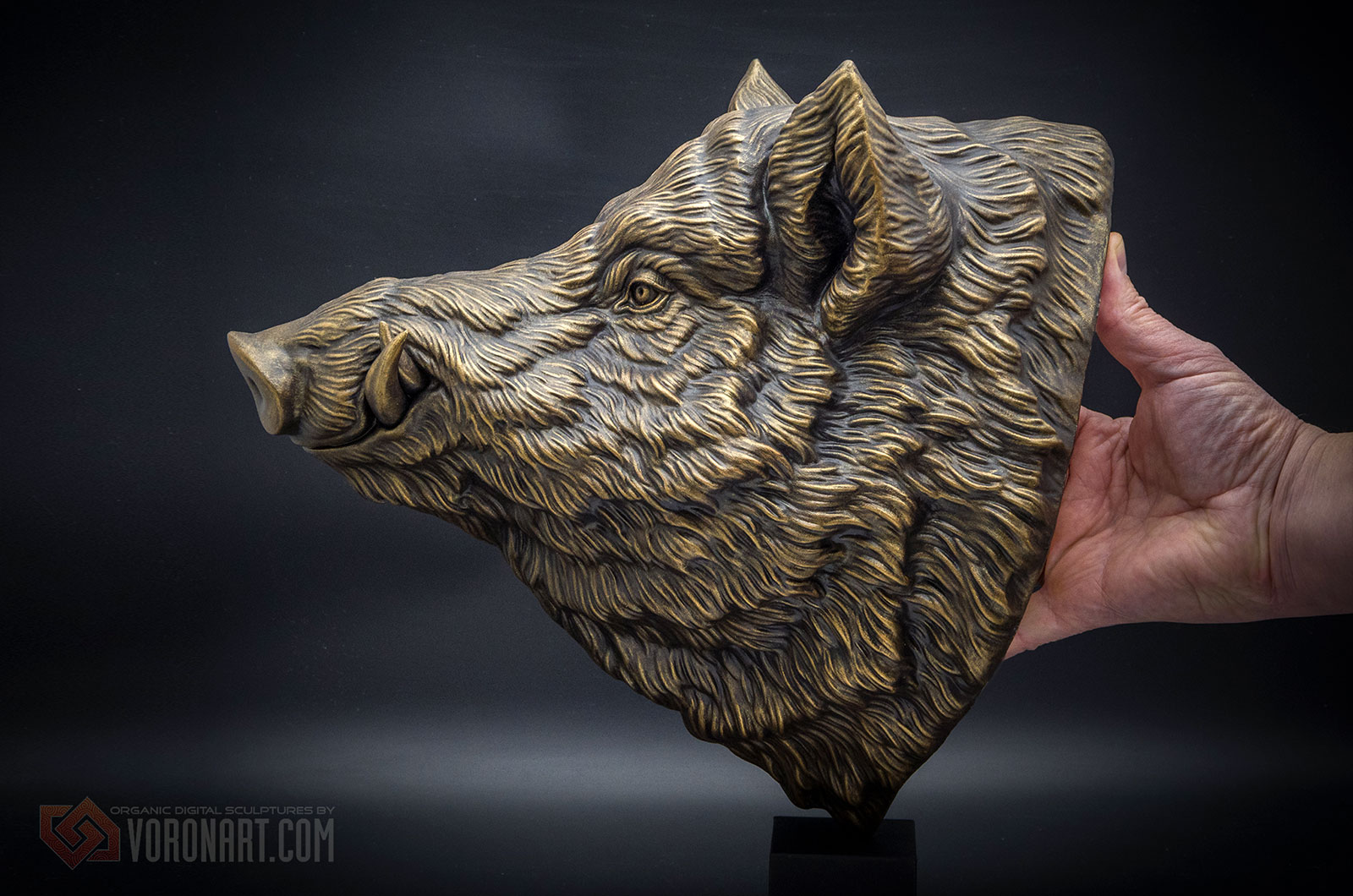 Скульптура головы кабана. Настенный декор — Изображение №2 — Брендинг, 3D на Dprofile