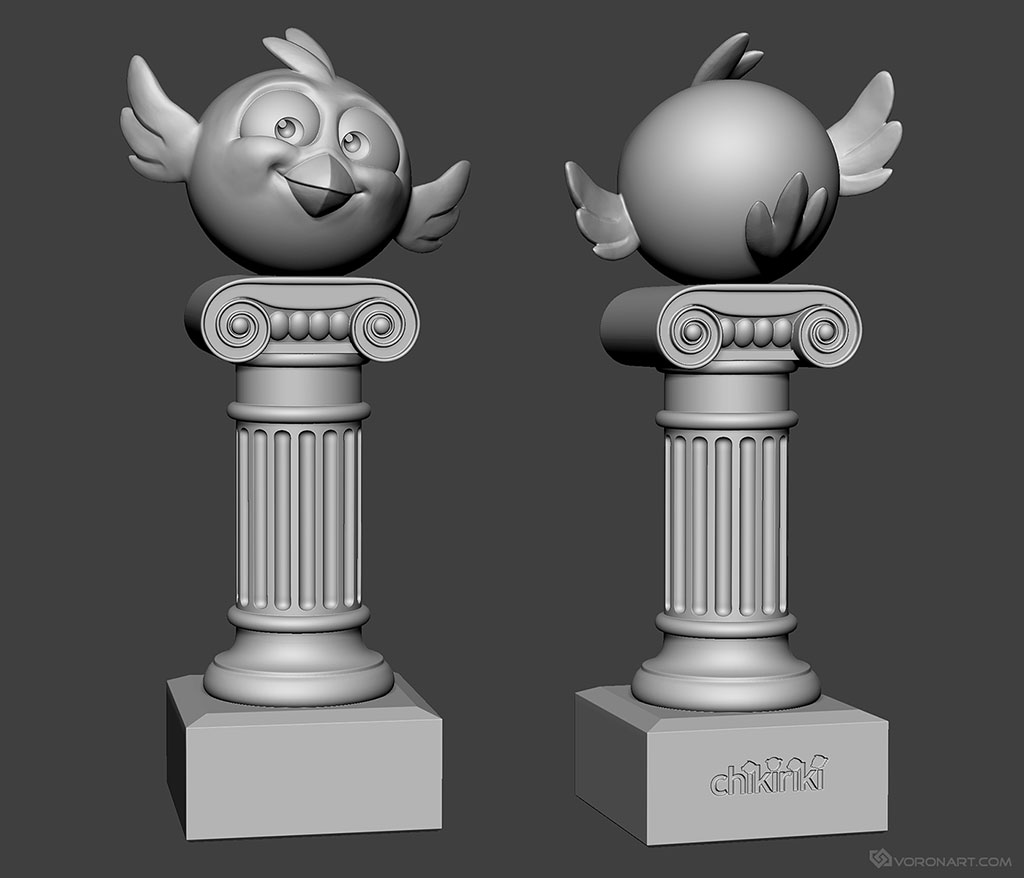 3D модель наградной статуэтки — Изображение №1 — Брендинг, 3D на Dprofile