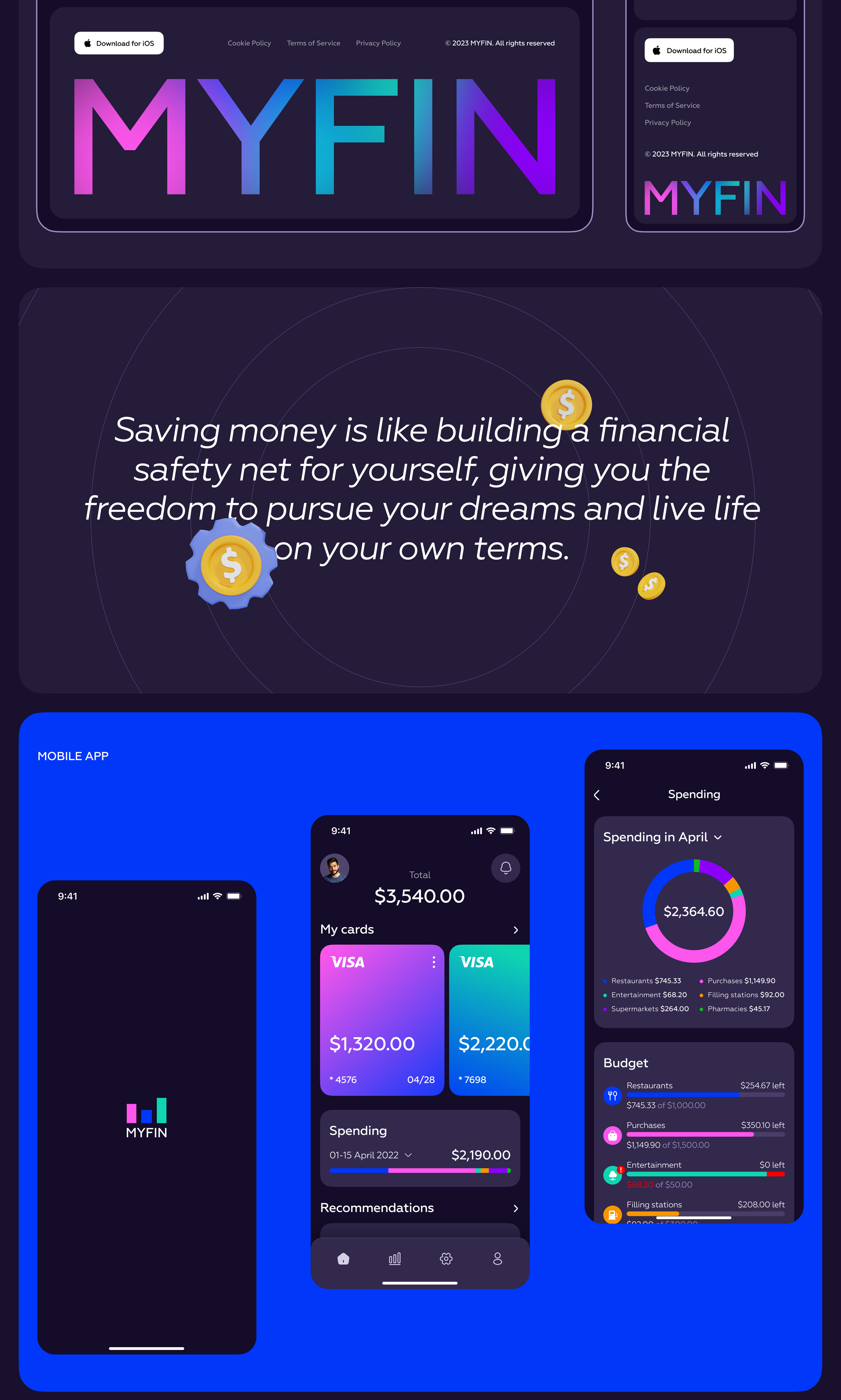 Fintech Mobile App | UI/UX Design — Изображение №7 — Интерфейсы на Dprofile