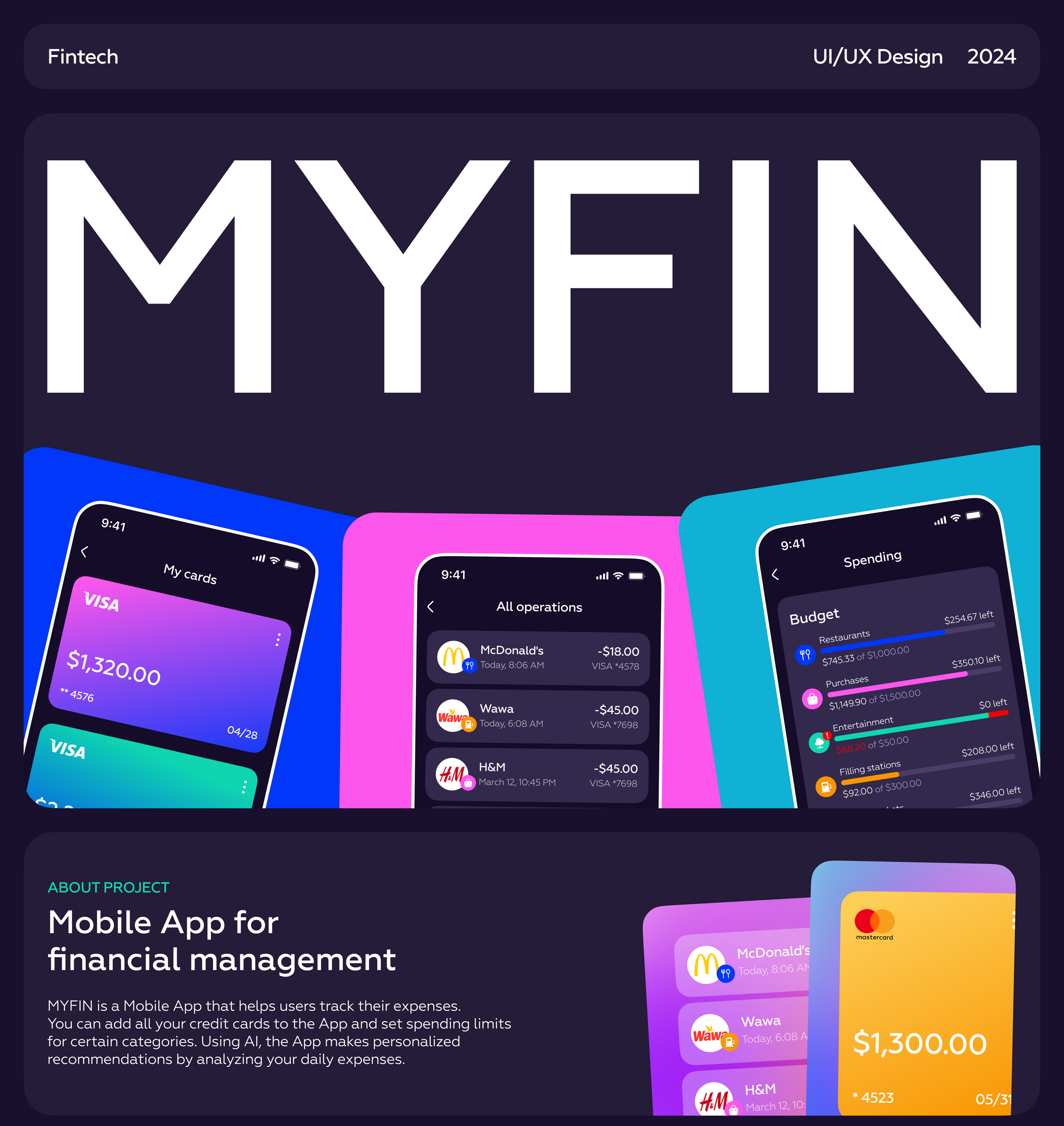 Fintech Mobile App | UI/UX Design — Изображение №1 — Интерфейсы на Dprofile