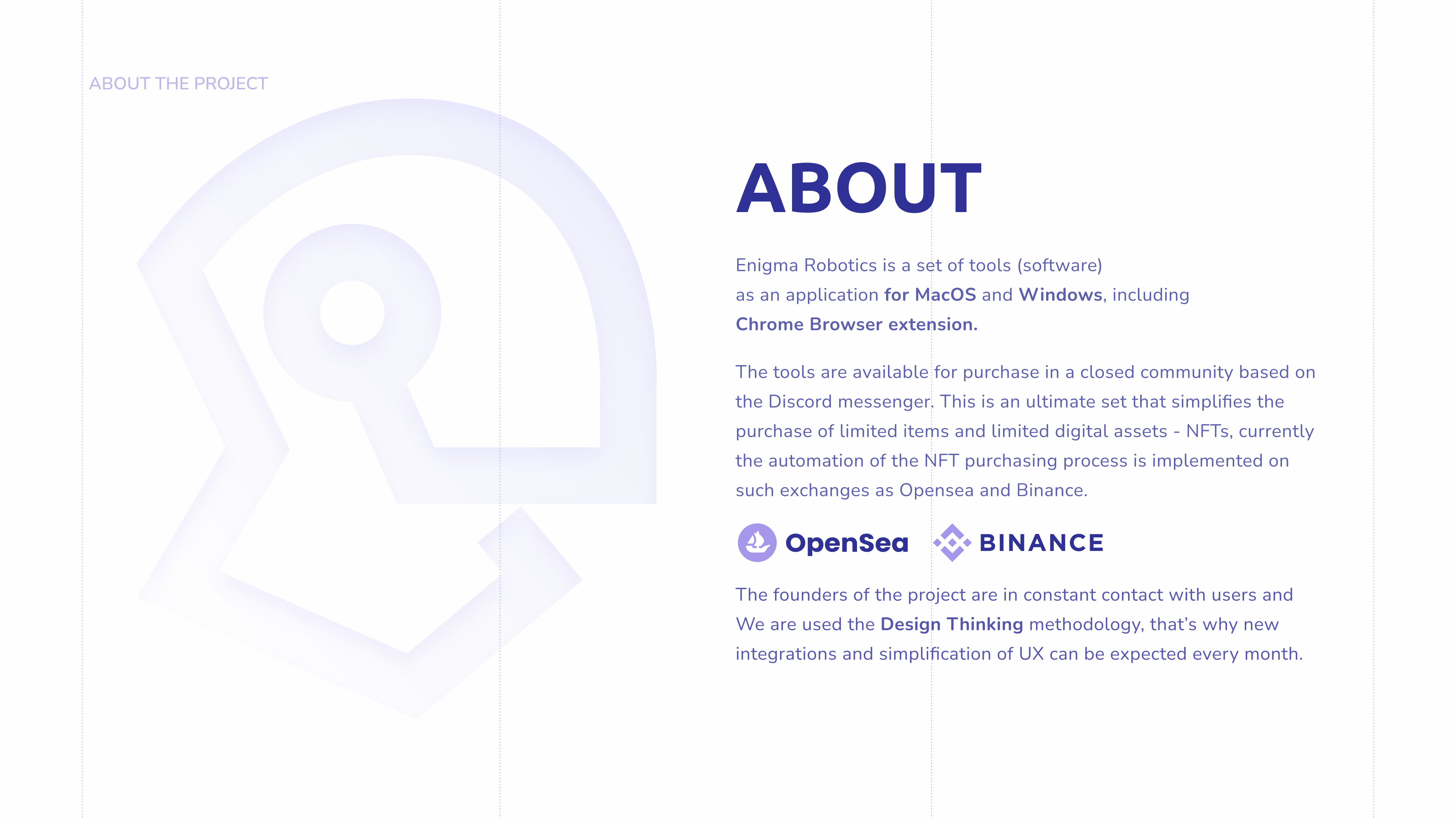 Enigma Robotics NFT Software — Изображение №2 — Интерфейсы, Иллюстрация на Dprofile