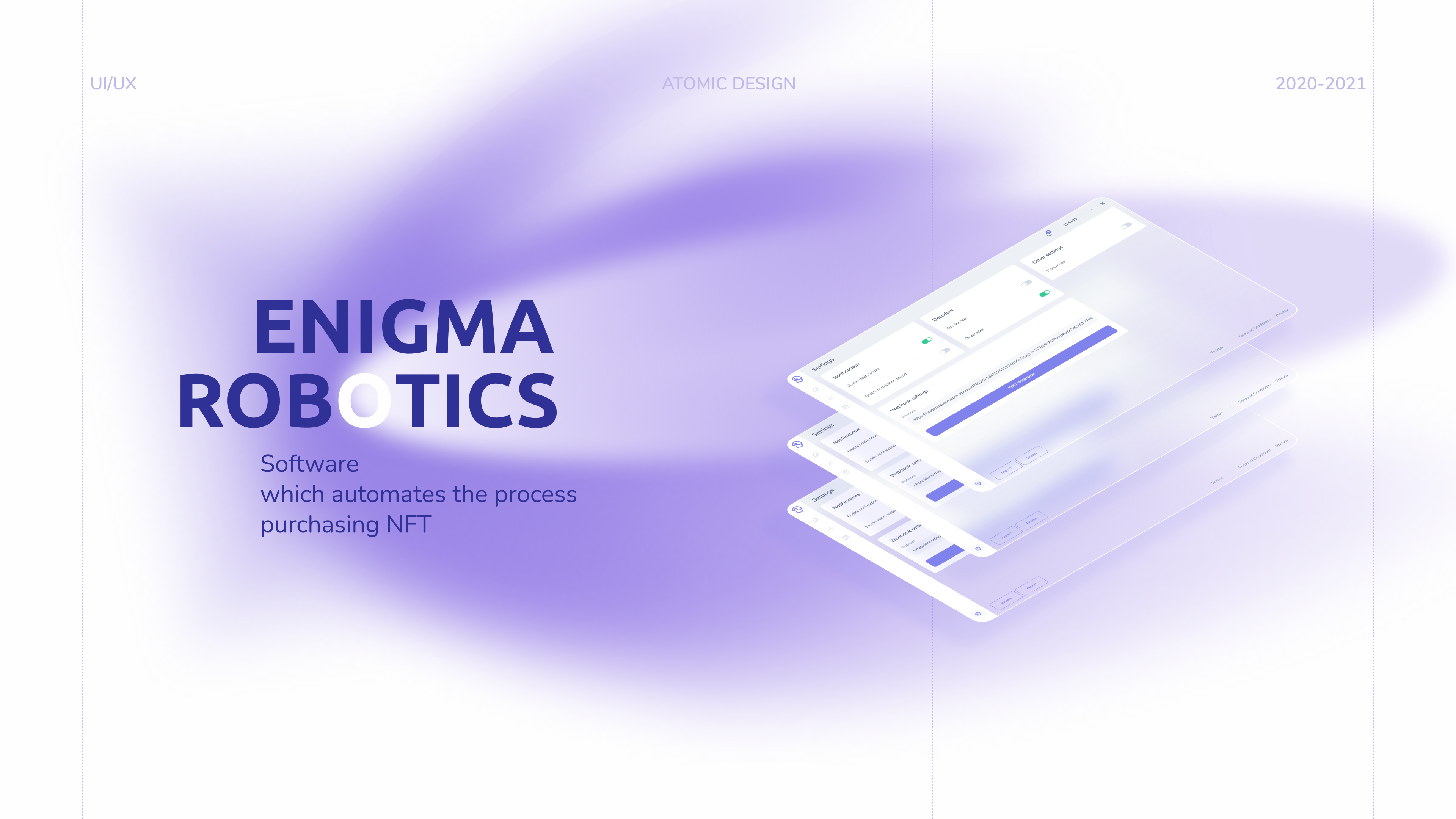 Enigma Robotics NFT Software — Изображение №1 — Интерфейсы, Иллюстрация на Dprofile