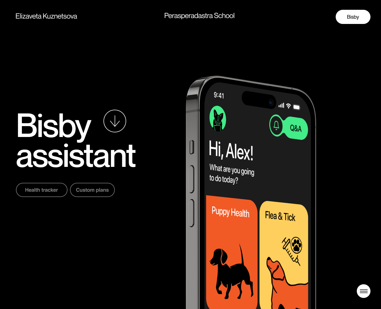 Bisby | dog training, health & shows — Интерфейсы, Брендинг на Dprofile