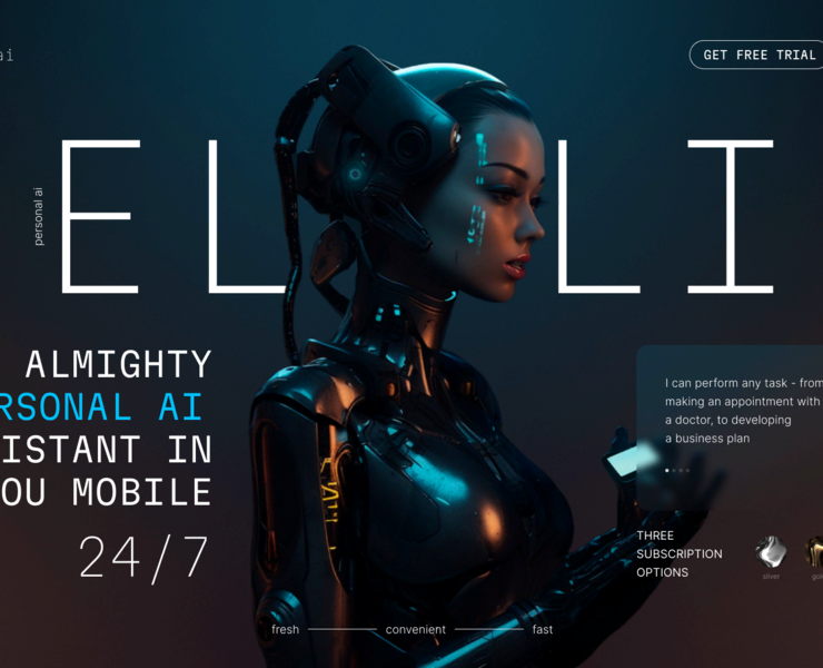Personal ai Elli / landing page на Dprofile