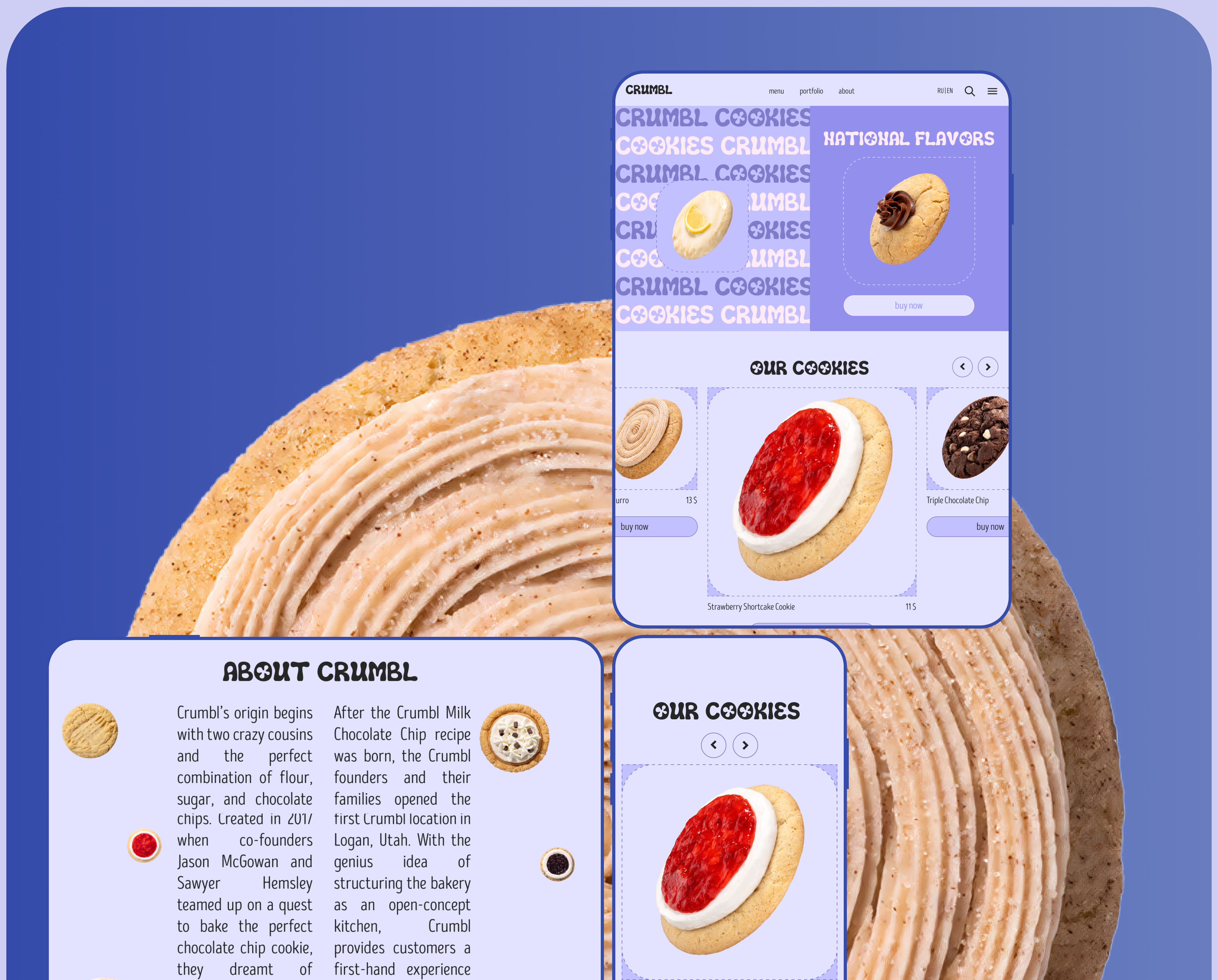 CRUMBL COOKIES | Corporate website — Изображение №6 — Интерфейсы на Dprofile