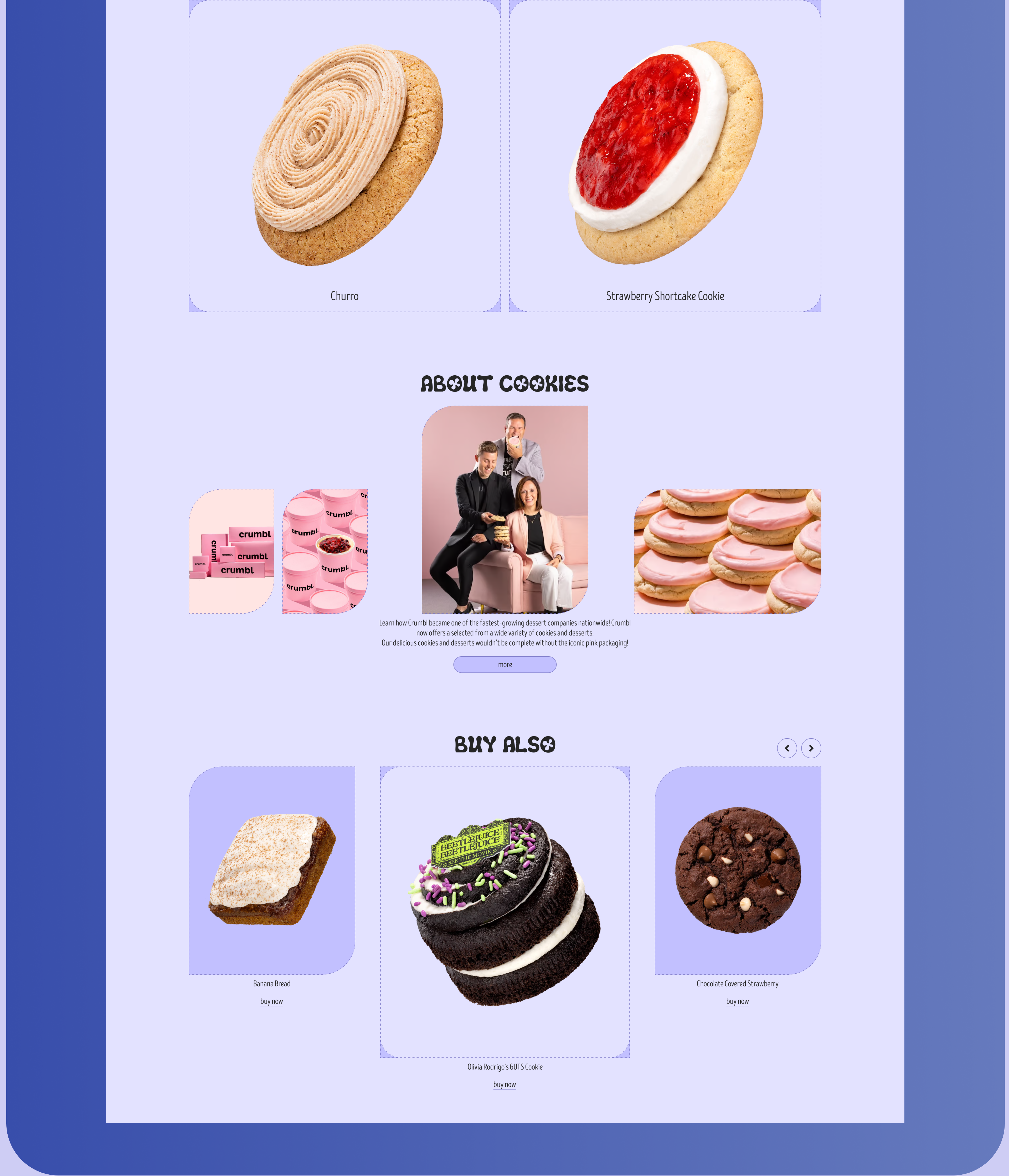 CRUMBL COOKIES | Corporate website — Изображение №11 — Интерфейсы на Dprofile