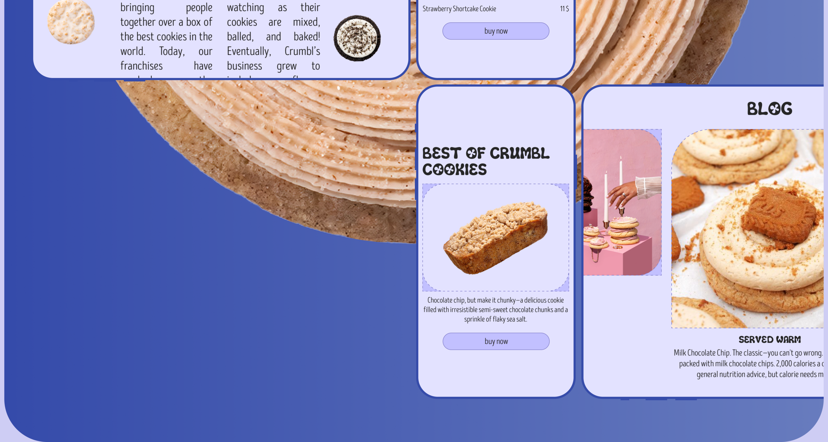 CRUMBL COOKIES | Corporate website — Изображение №7 — Интерфейсы на Dprofile