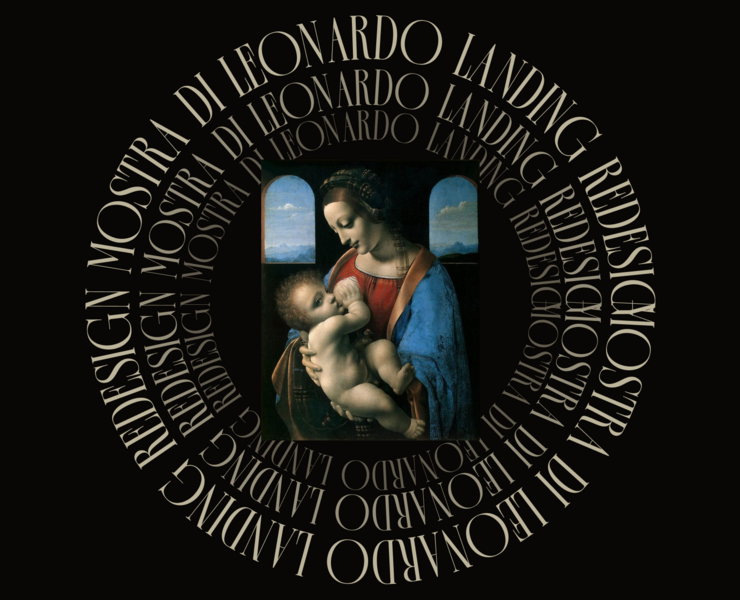 Leonardo da Vinci The Exhibition | Landing — Интерфейсы, Брендинг на Dprofile