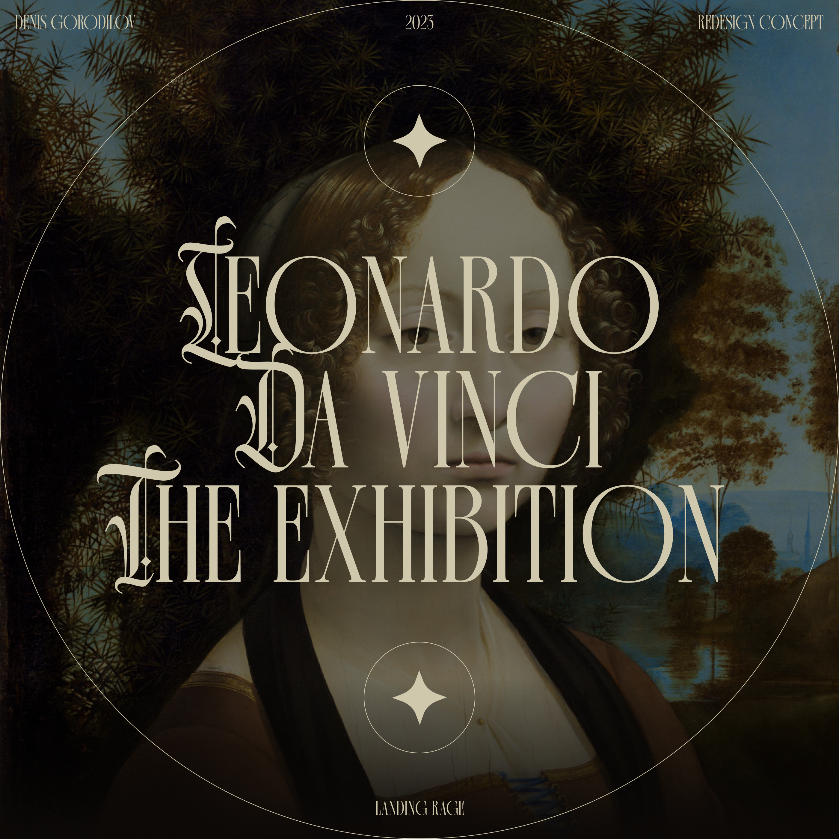 Leonardo da Vinci The Exhibition | Landing — Изображение №1 — Интерфейсы, Брендинг на Dprofile
