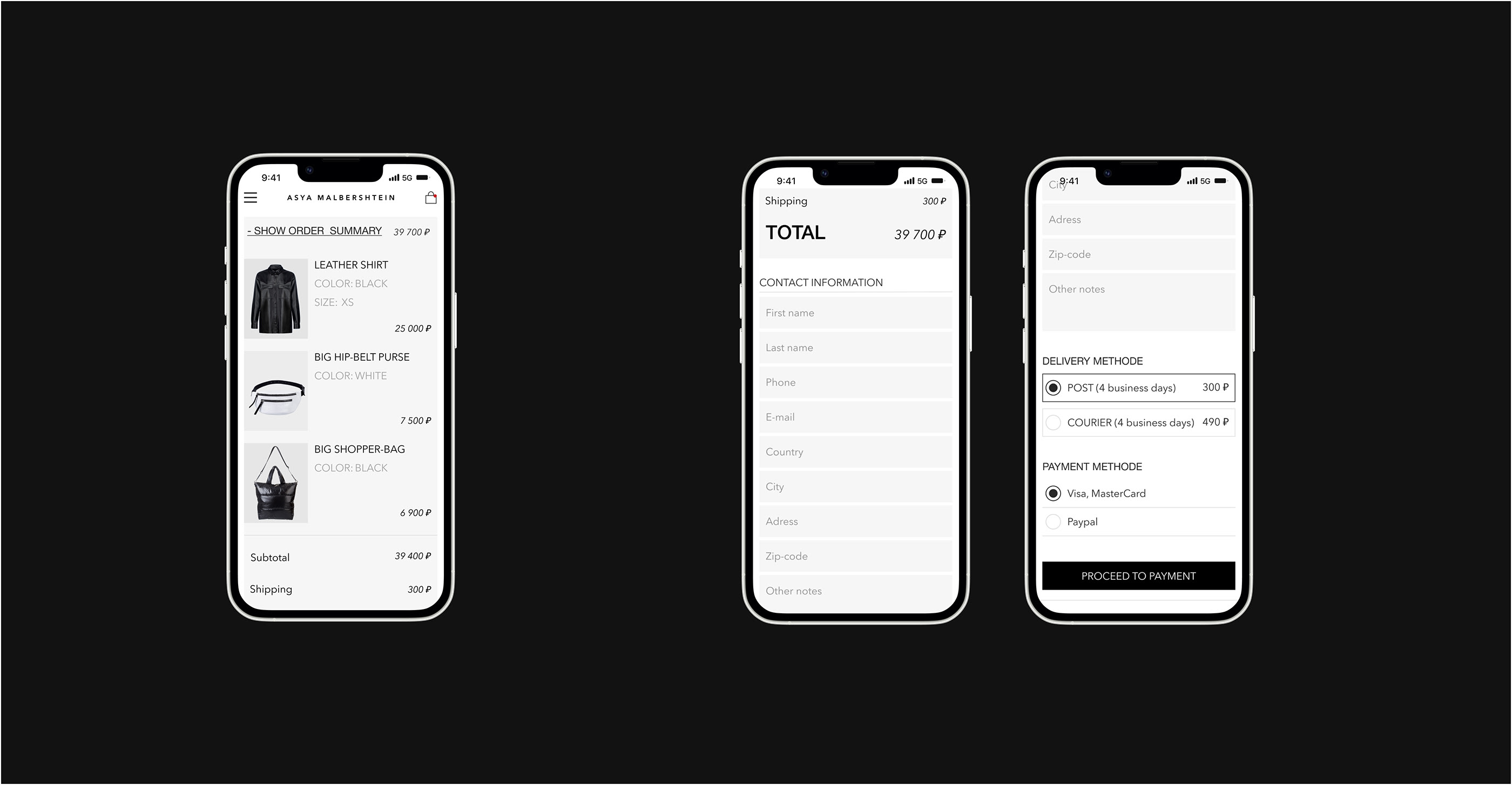 Asya Malbershtein | E-commerce website — Изображение №10 — Интерфейсы на Dprofile