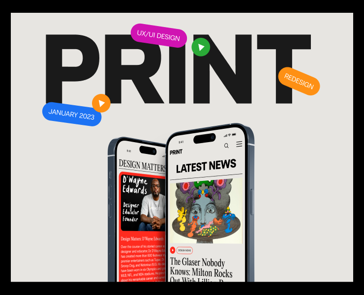 Print — online magazine redesign на Dprofile