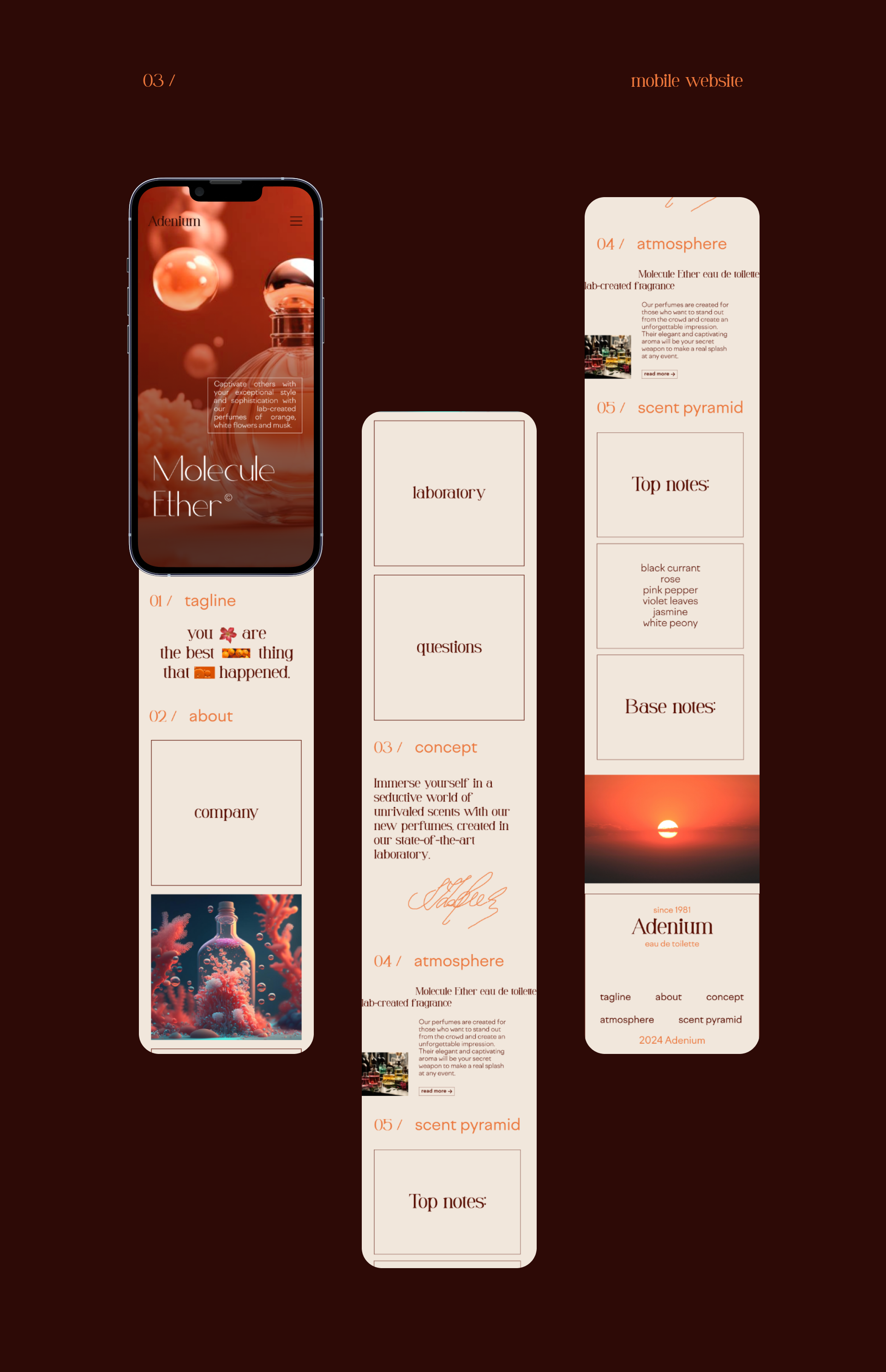 Perfume - Molecule Ether e-commerce website — Изображение №6 — Интерфейсы, Брендинг на Dprofile
