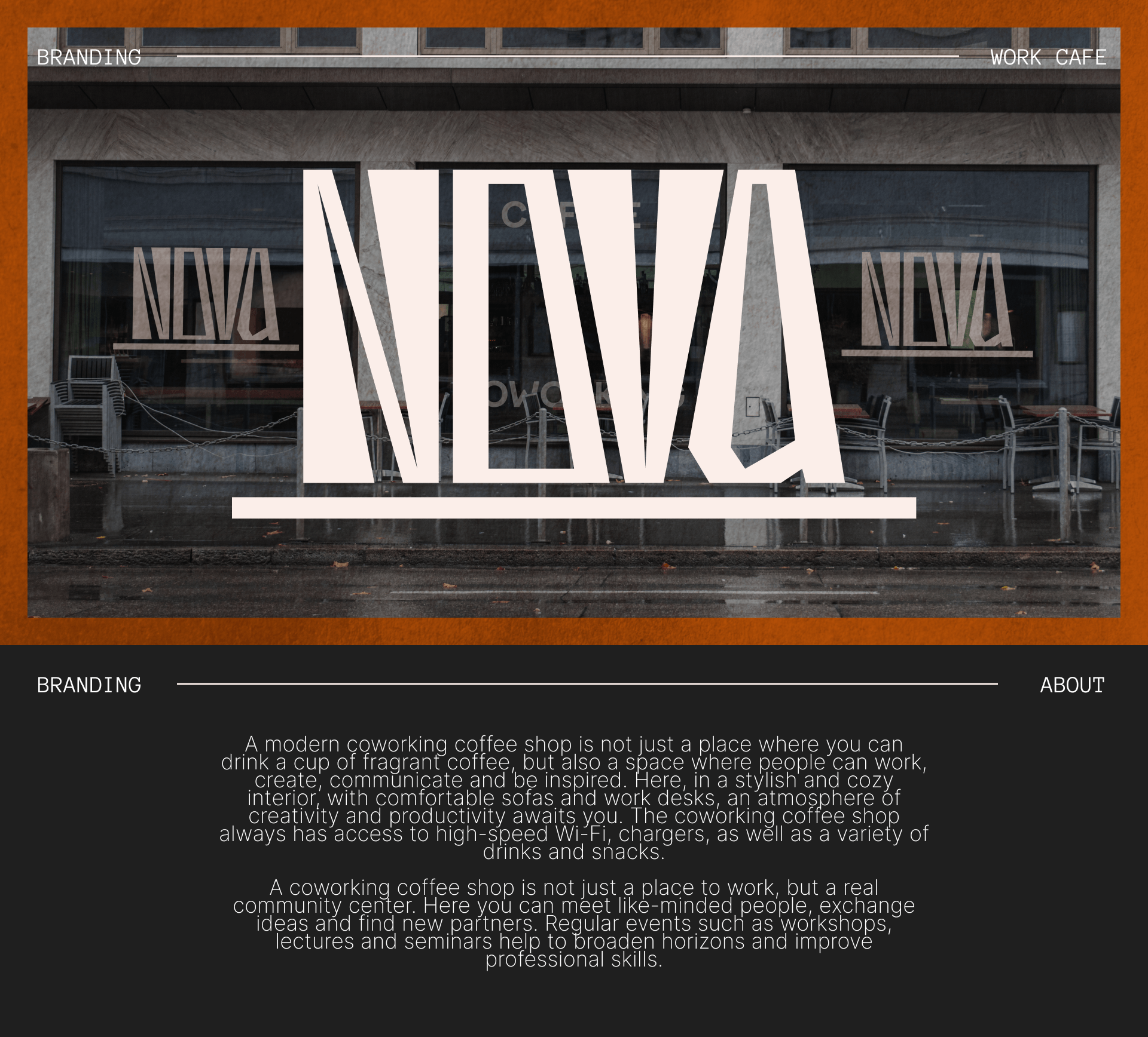 Branding NOVA coffee shop — Изображение №1 — Брендинг, Графика на Dprofile