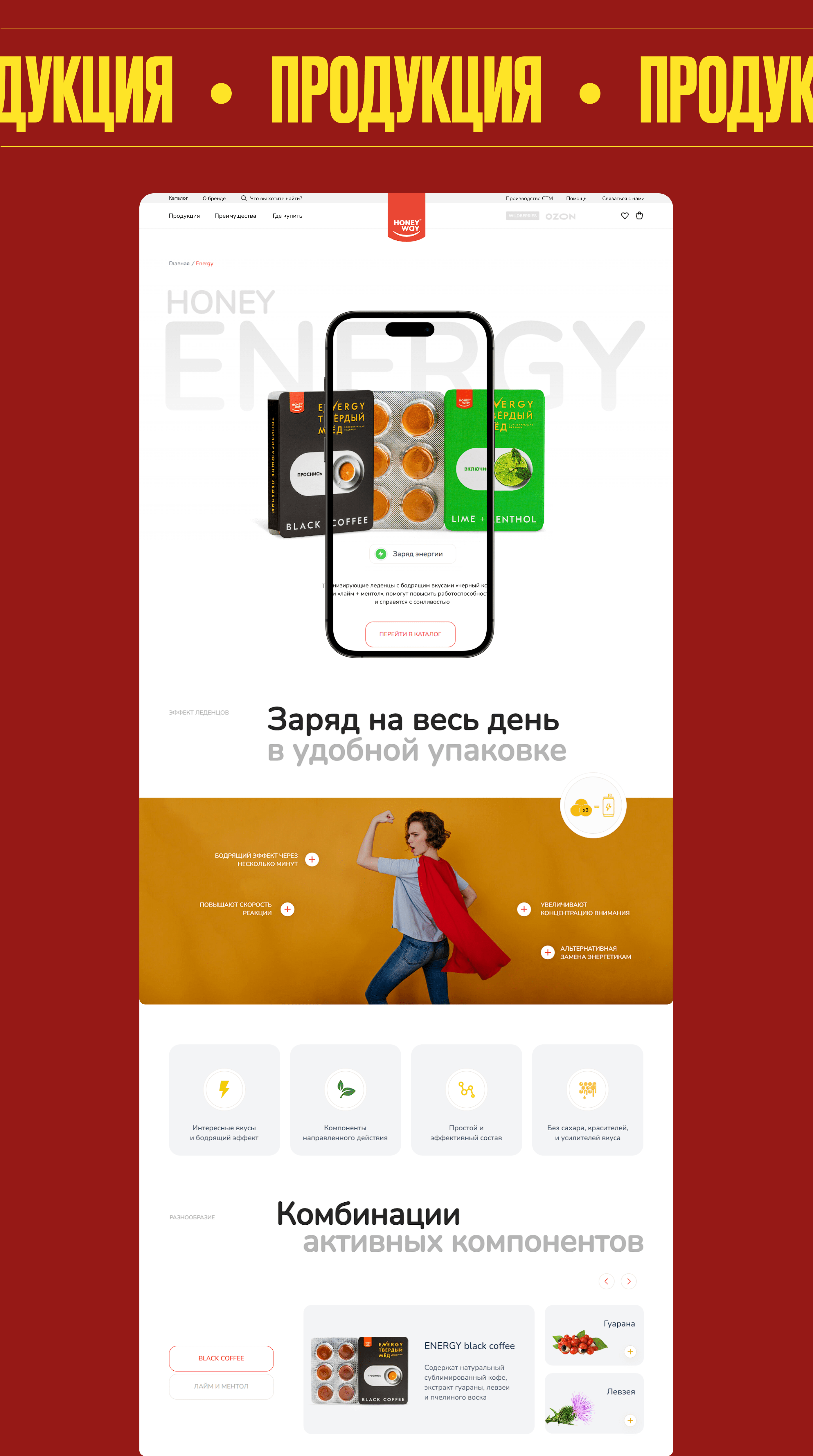 HONEYWAY - Ecommerce website — Изображение №6 — Интерфейсы, Маркетинг на Dprofile