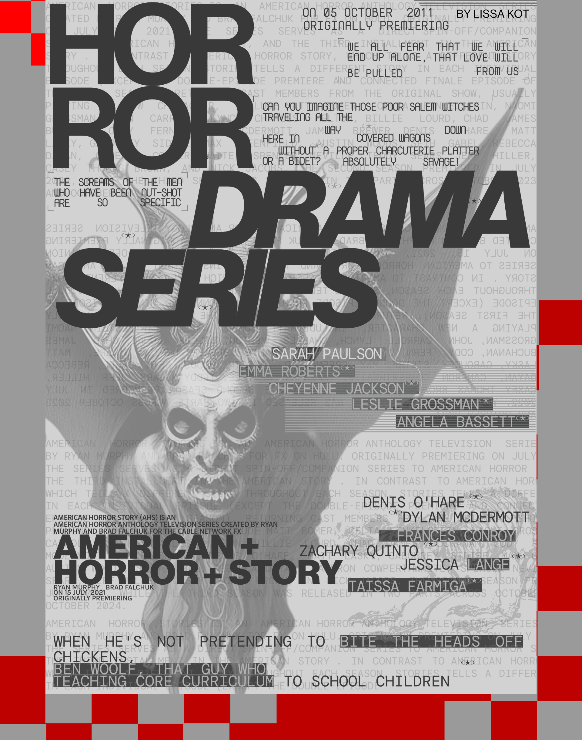 Poster collection|TV series|American Horror Story — Изображение №8 — Интерфейсы, Графика на Dprofile