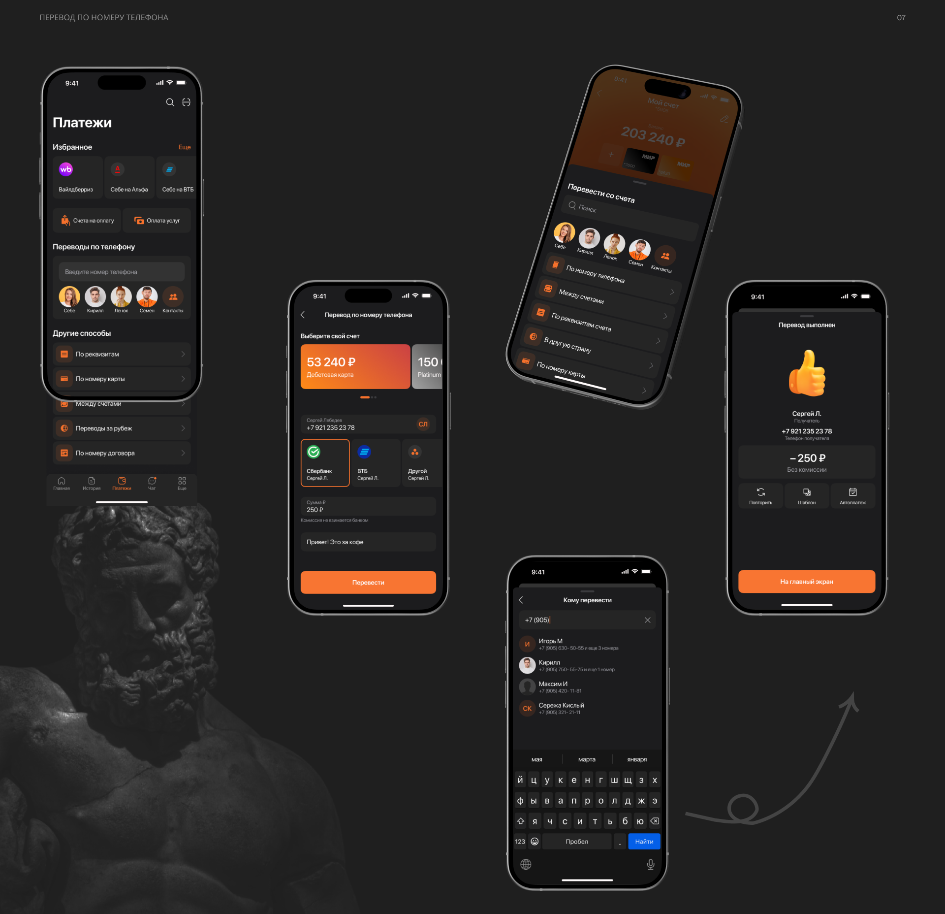 Mobile banking app| Fintech | UI/UX | Mobile app — Изображение №7 — Интерфейсы на Dprofile