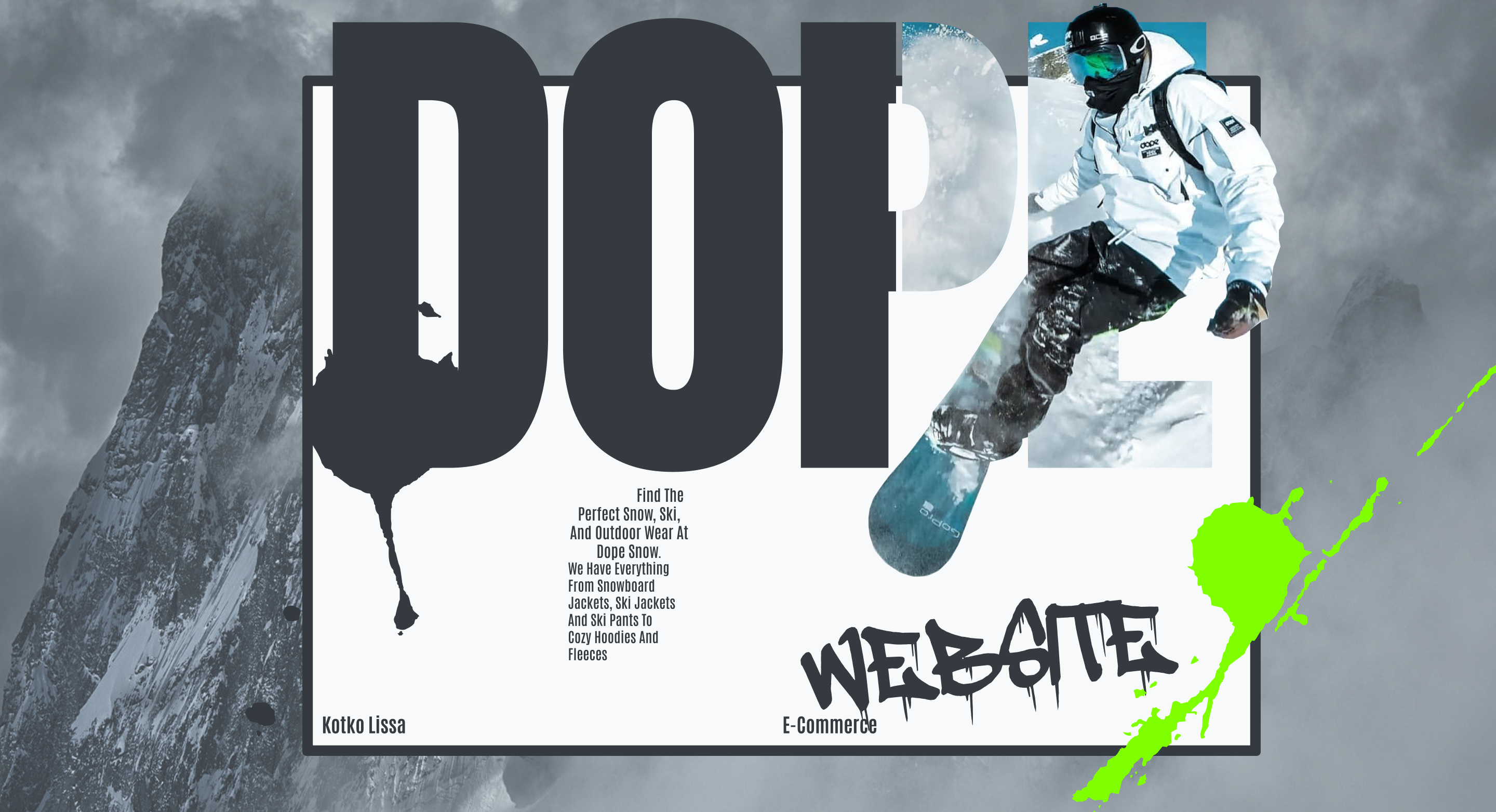 DOPE | e-commerce website — Изображение №1 — Интерфейсы на Dprofile