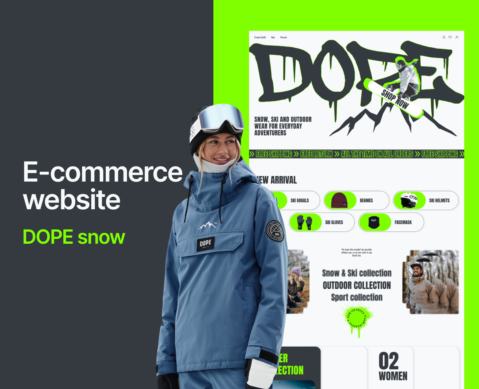 DOPE | e-commerce website — Интерфейсы на Dprofile
