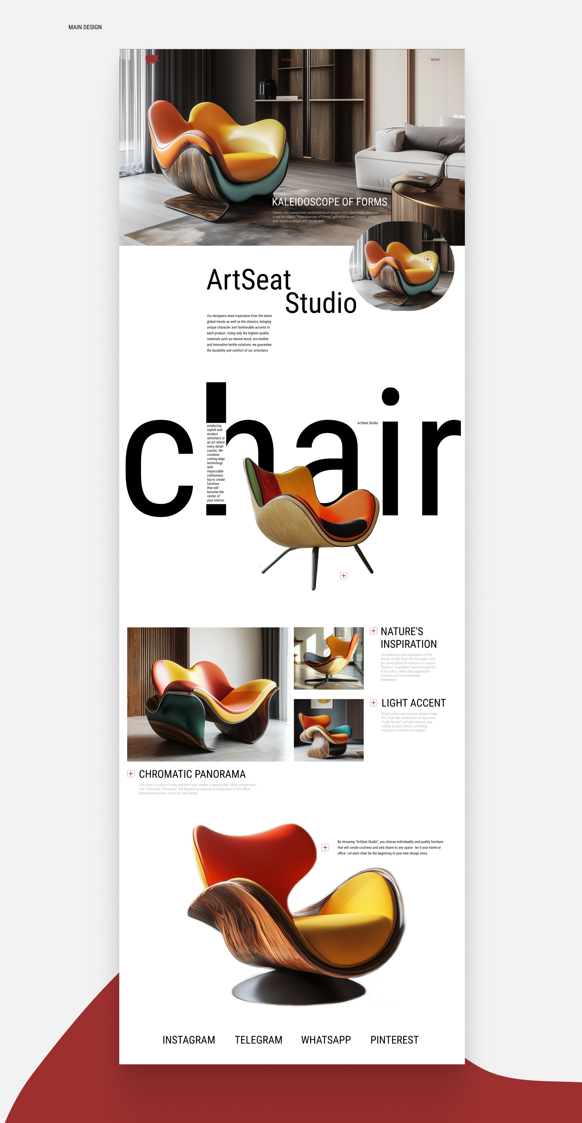Chair Design Studio Concept — Изображение №2 — Интерфейсы на Dprofile