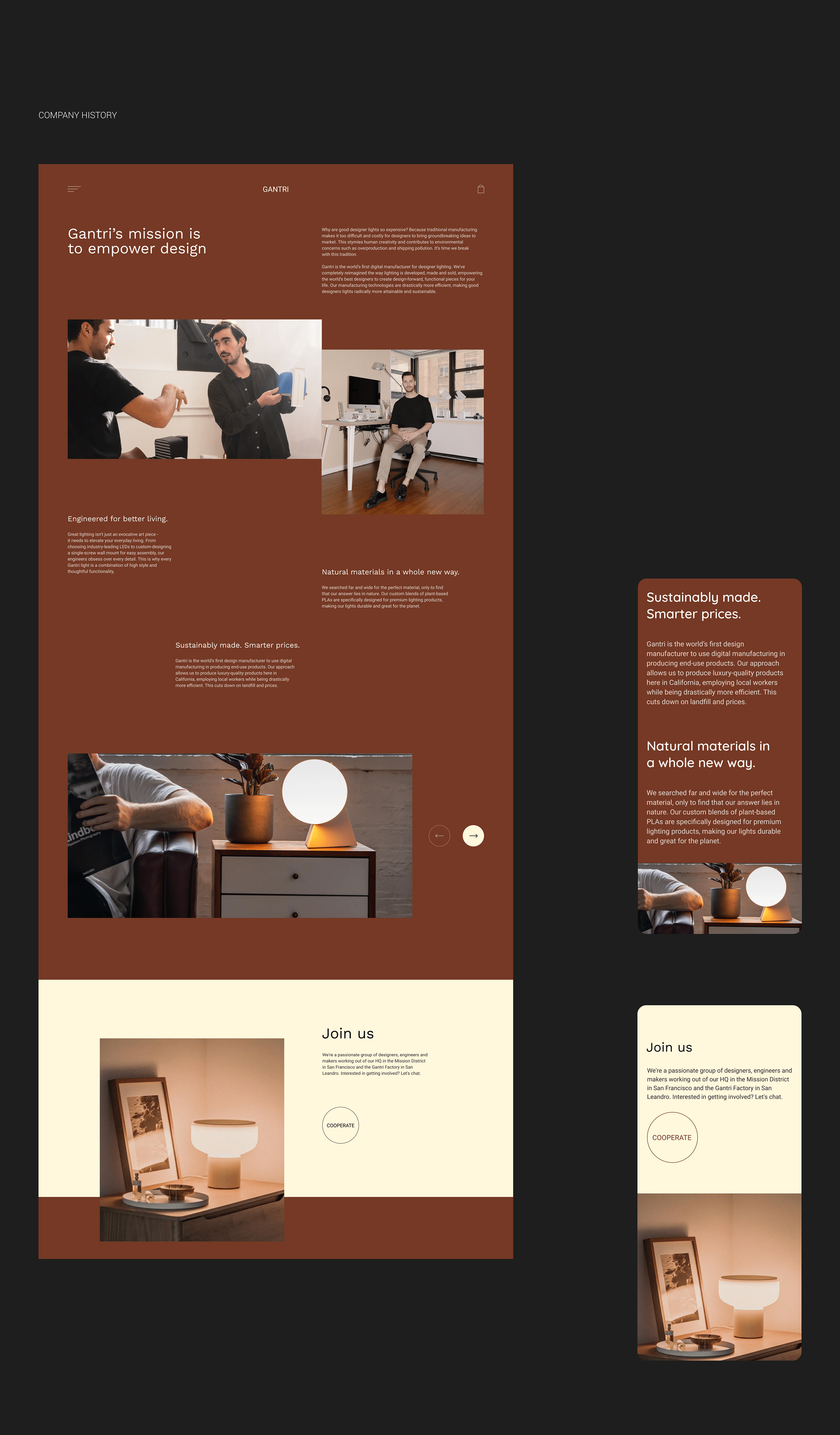 Digital designer lighting Gantri - web redesign concept — Изображение №13 — Интерфейсы на Dprofile