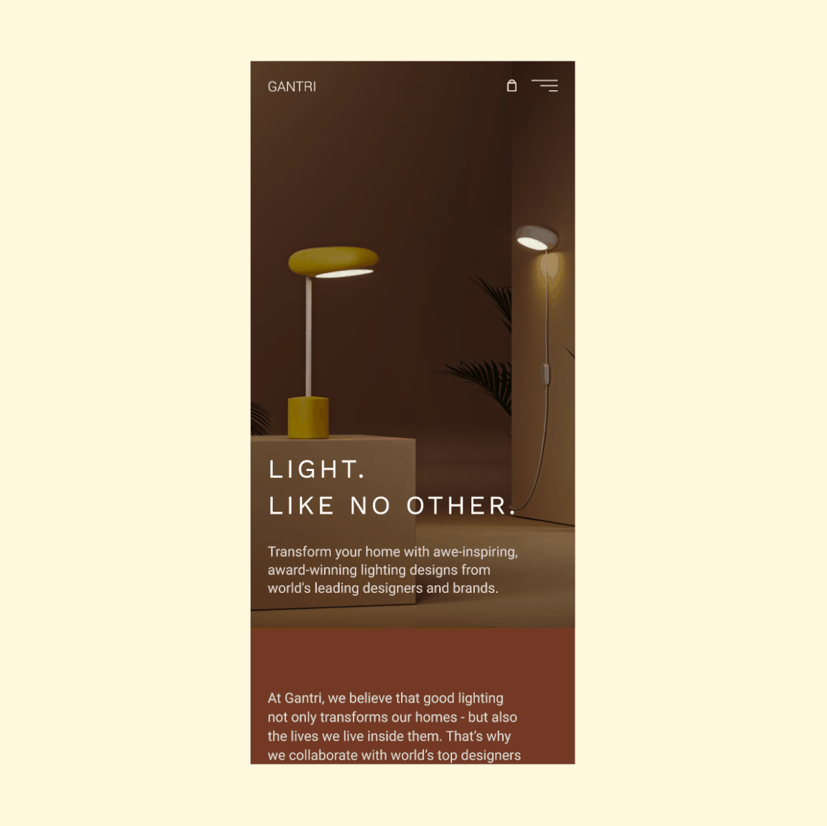 Digital designer lighting Gantri - web redesign concept — Изображение №9 — Интерфейсы на Dprofile
