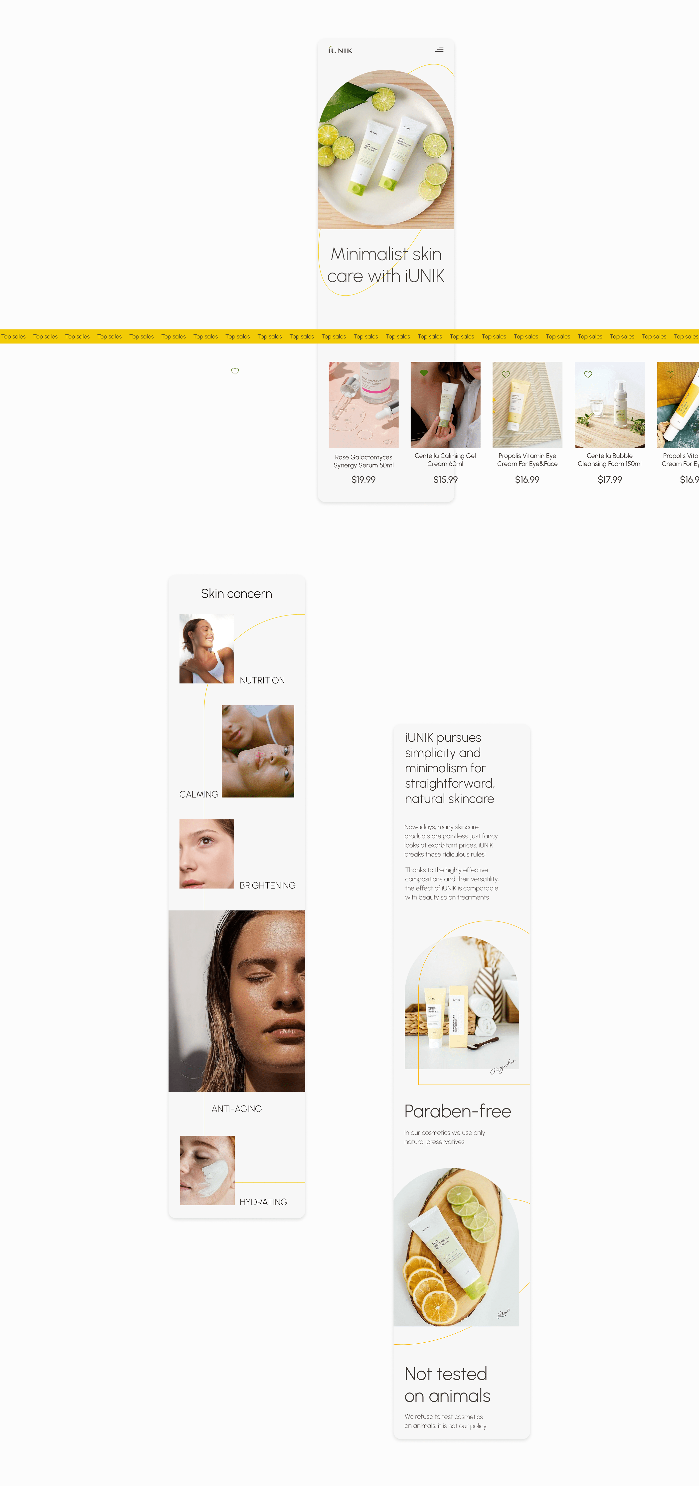 Internet shop redesign | iUnik natural cosmetics — Изображение №4 — Интерфейсы на Dprofile