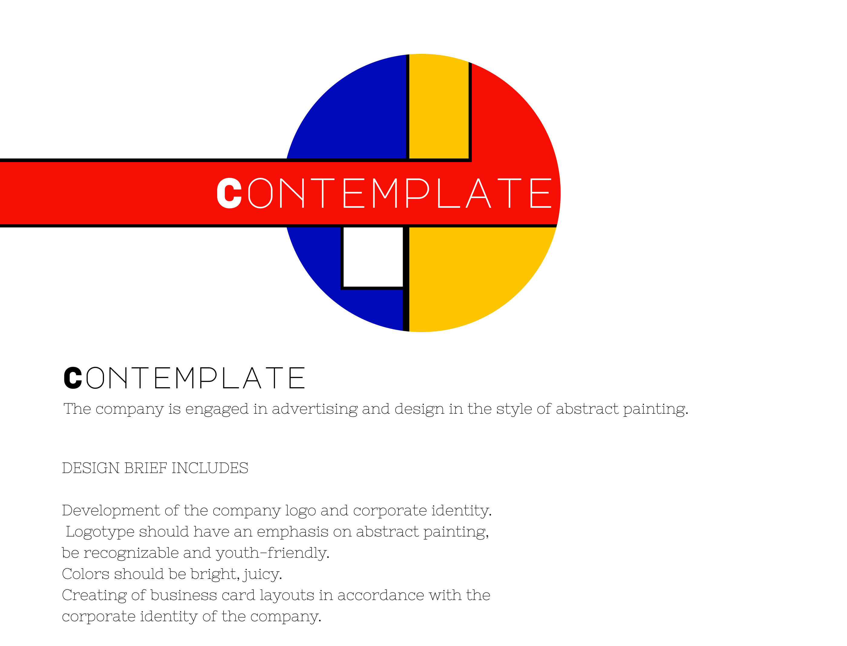 Logotype, business card, branding | Contemplate — Изображение №1 — Брендинг, Маркетинг на Dprofile