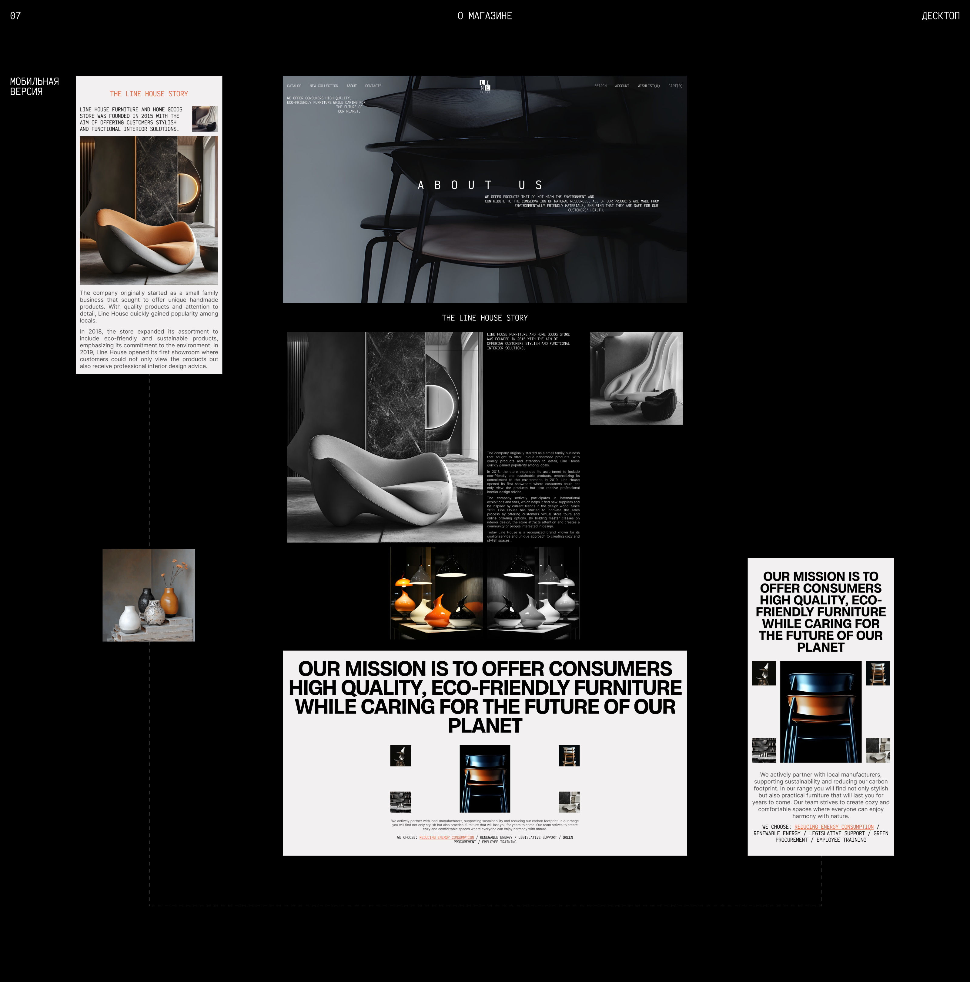LINE HOUSE | WEBSITE — Изображение №15 — Интерфейсы на Dprofile