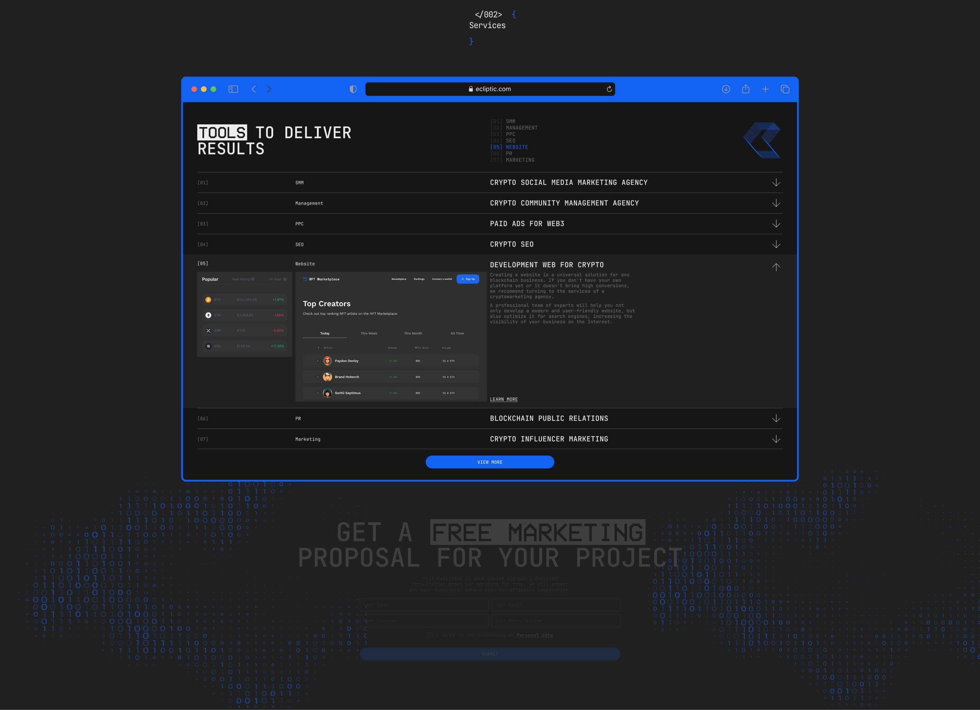 Ecliptic | UX/UI Design — Изображение №5 — Интерфейсы на Dprofile