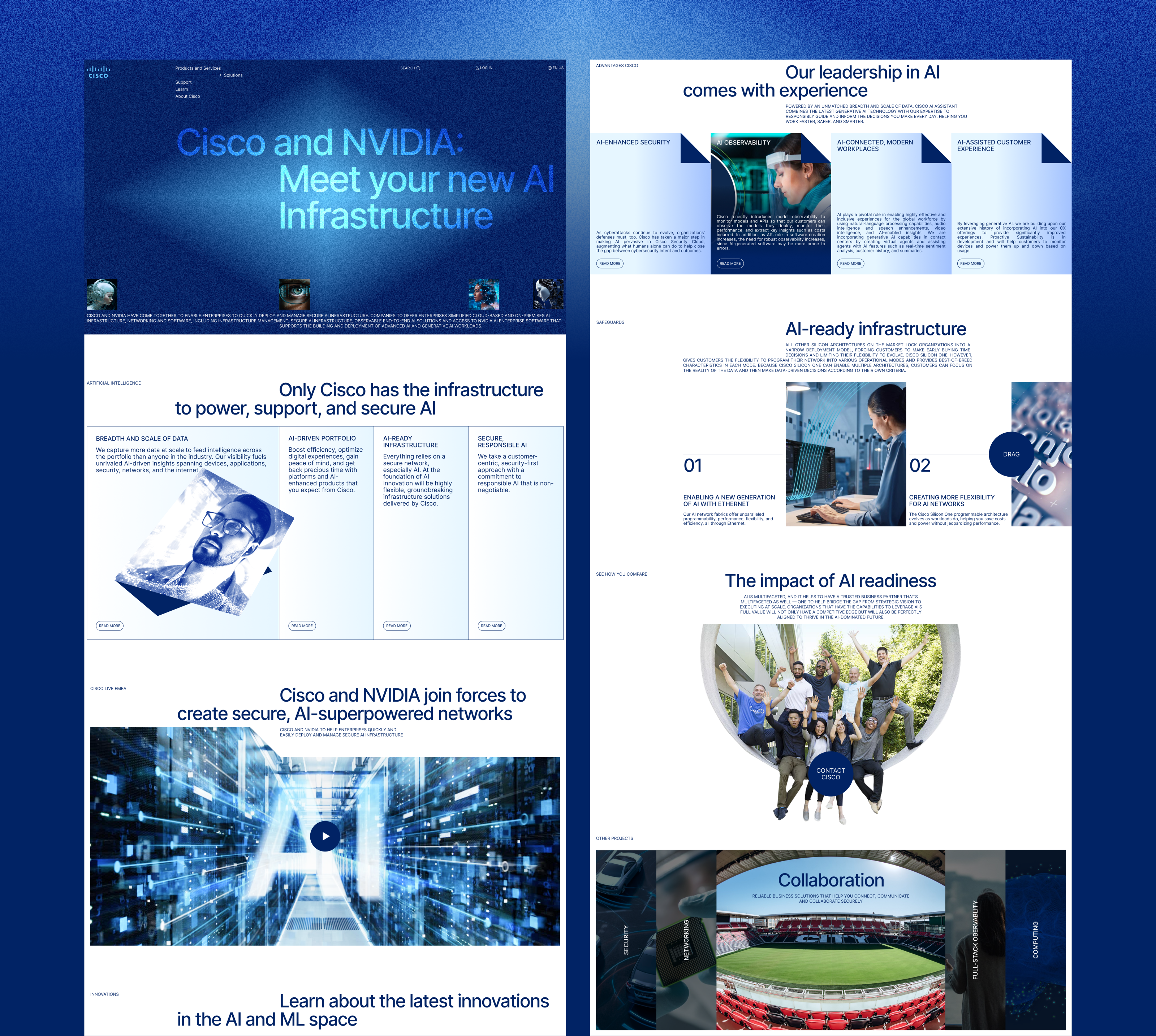 CISCO | Corporate website — Изображение №8 — Интерфейсы на Dprofile
