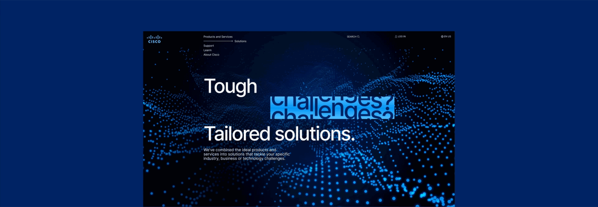CISCO | Corporate website — Изображение №5 — Интерфейсы на Dprofile