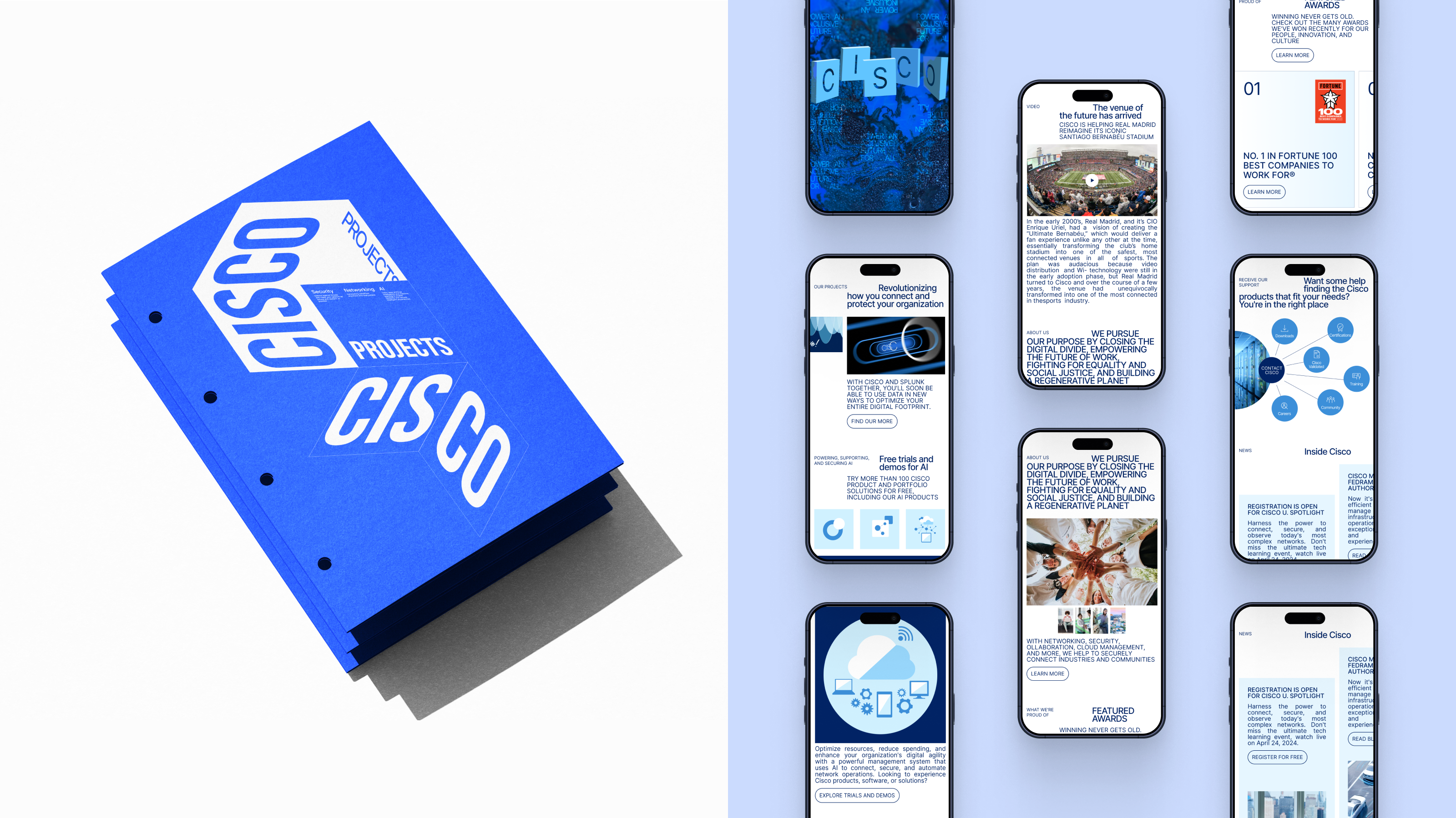CISCO | Corporate website — Изображение №4 — Интерфейсы на Dprofile