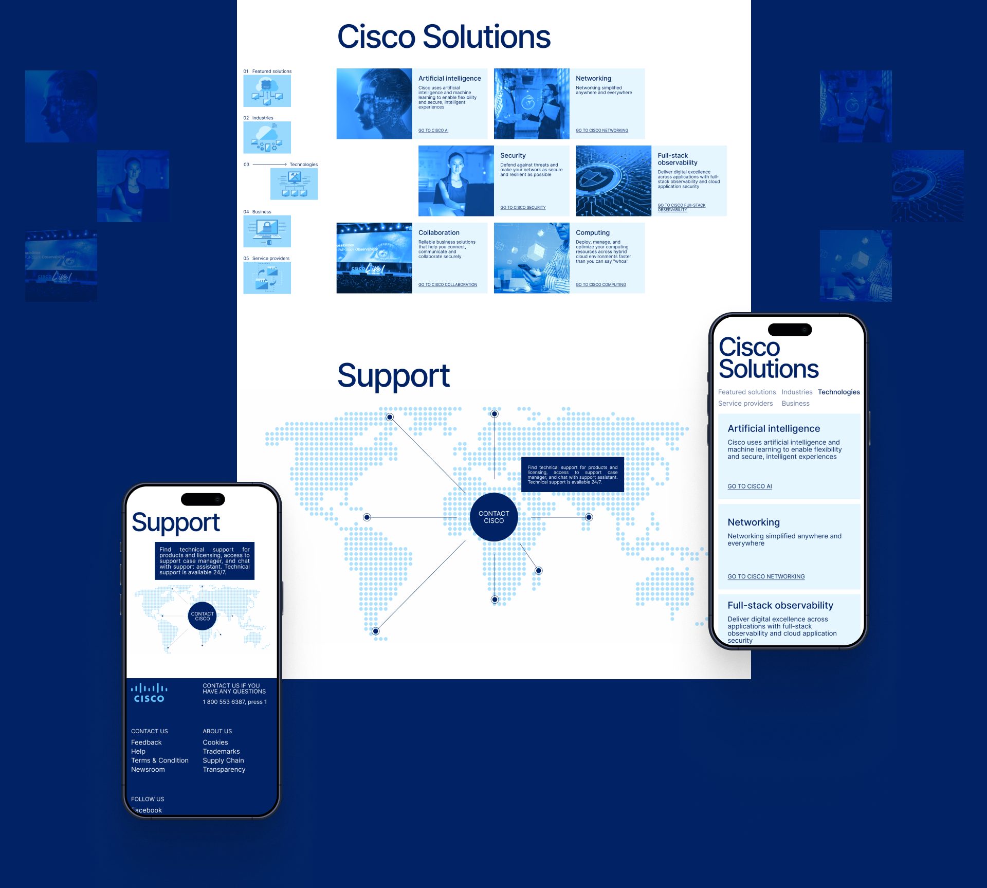 CISCO | Corporate website — Изображение №6 — Интерфейсы на Dprofile