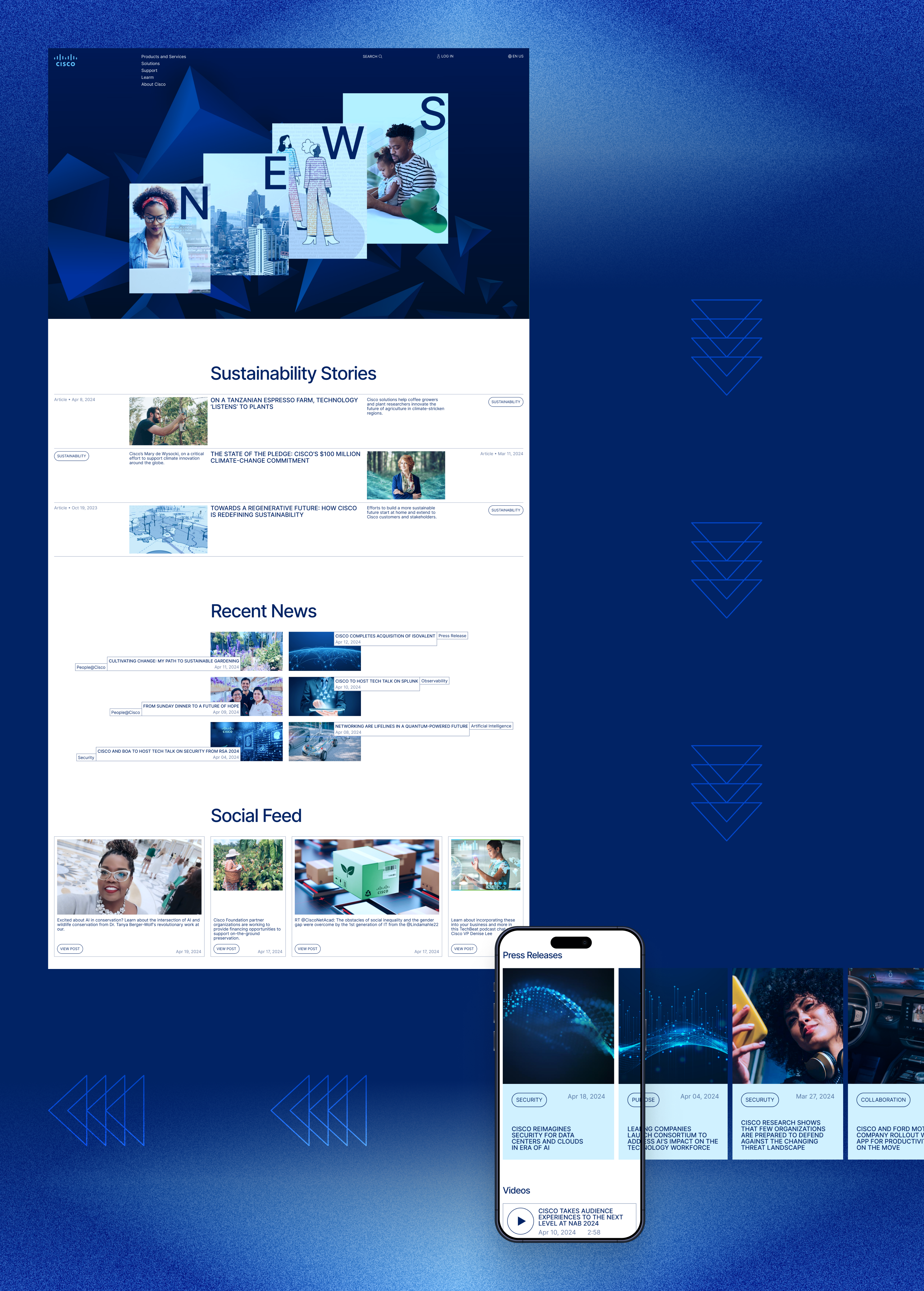 CISCO | Corporate website — Изображение №13 — Интерфейсы на Dprofile