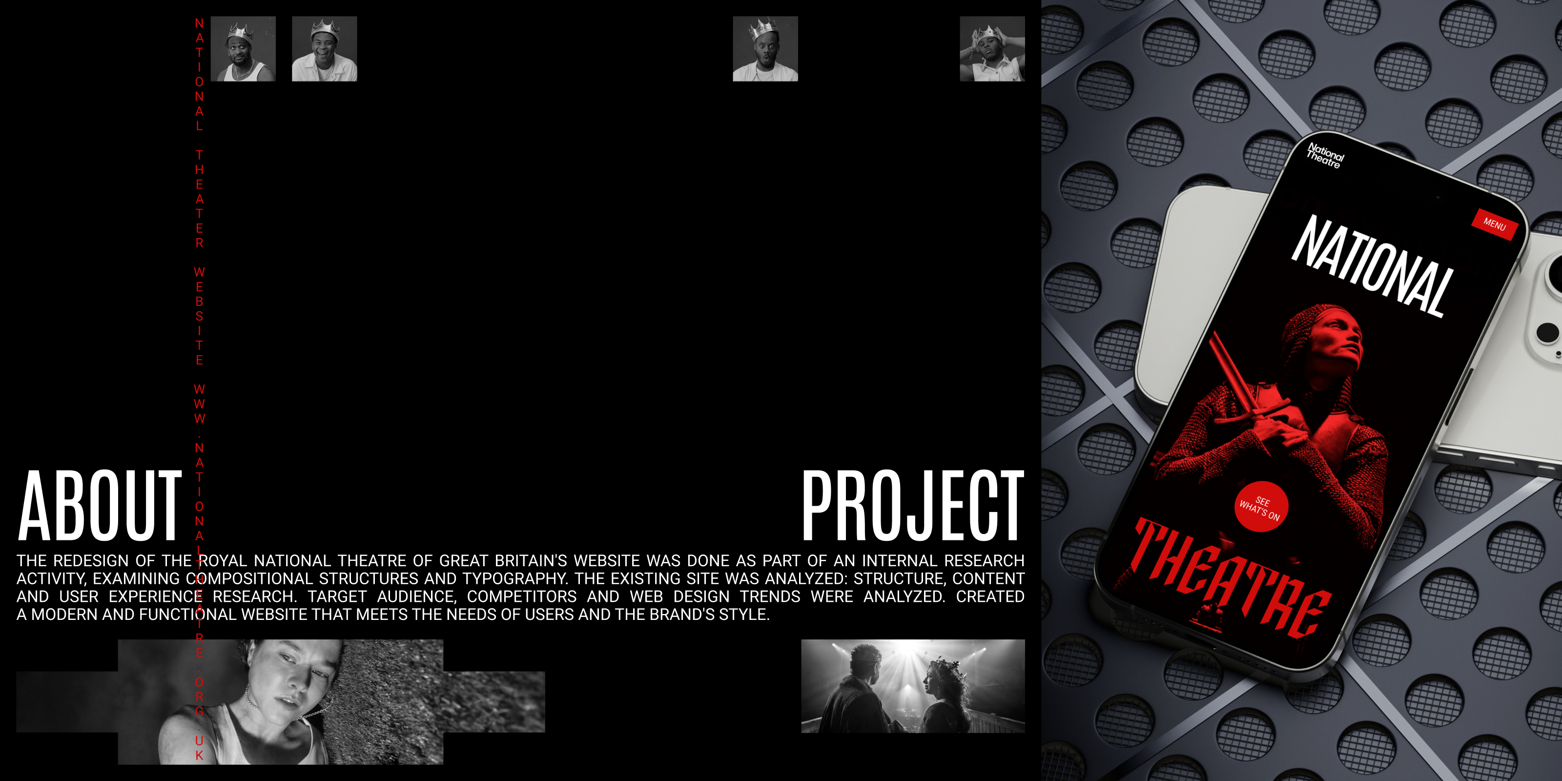 National Theatre | Website redesign — Изображение №2 — Интерфейсы, Брендинг на Dprofile