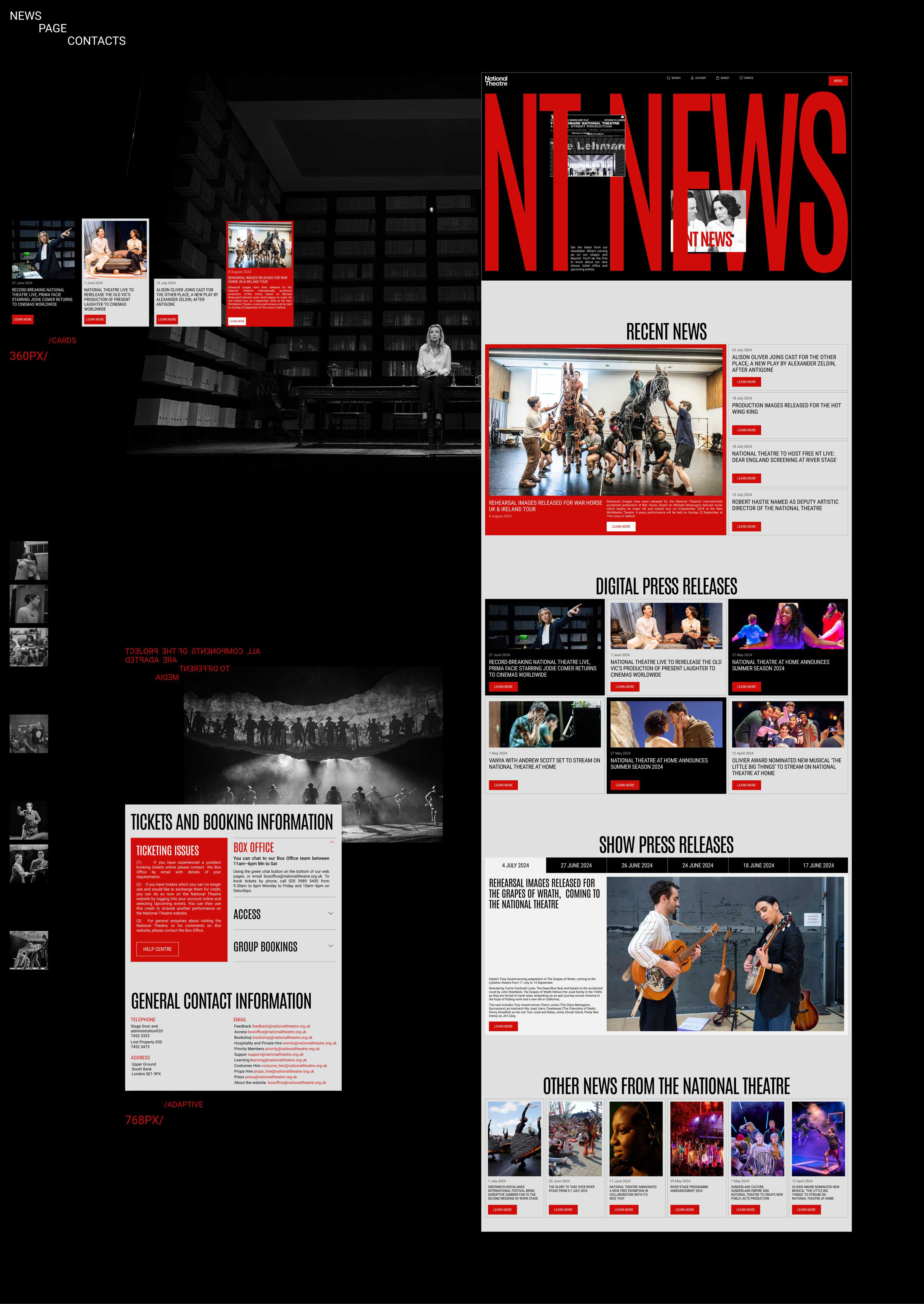 National Theatre | Website redesign — Изображение №16 — Интерфейсы, Брендинг на Dprofile
