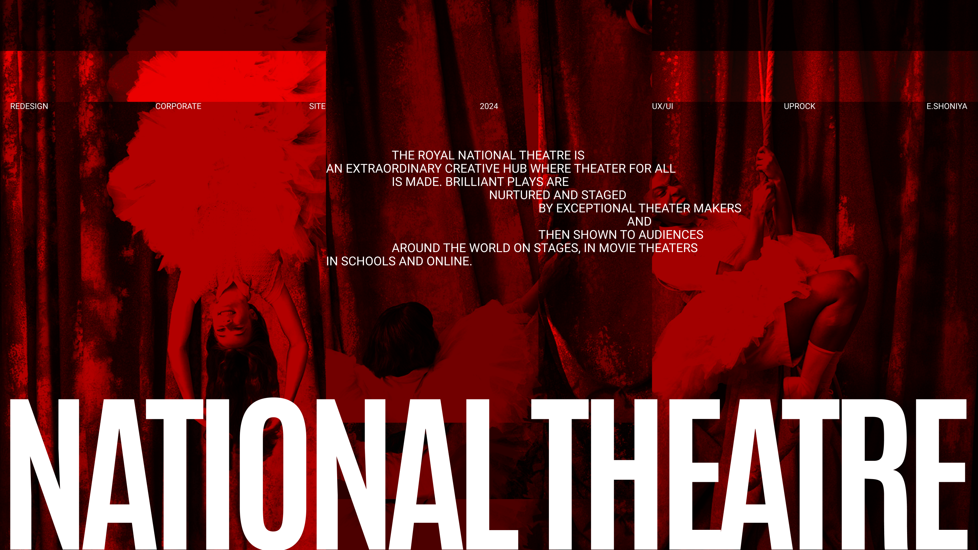 National Theatre | Website redesign — Изображение №1 — Интерфейсы, Брендинг на Dprofile