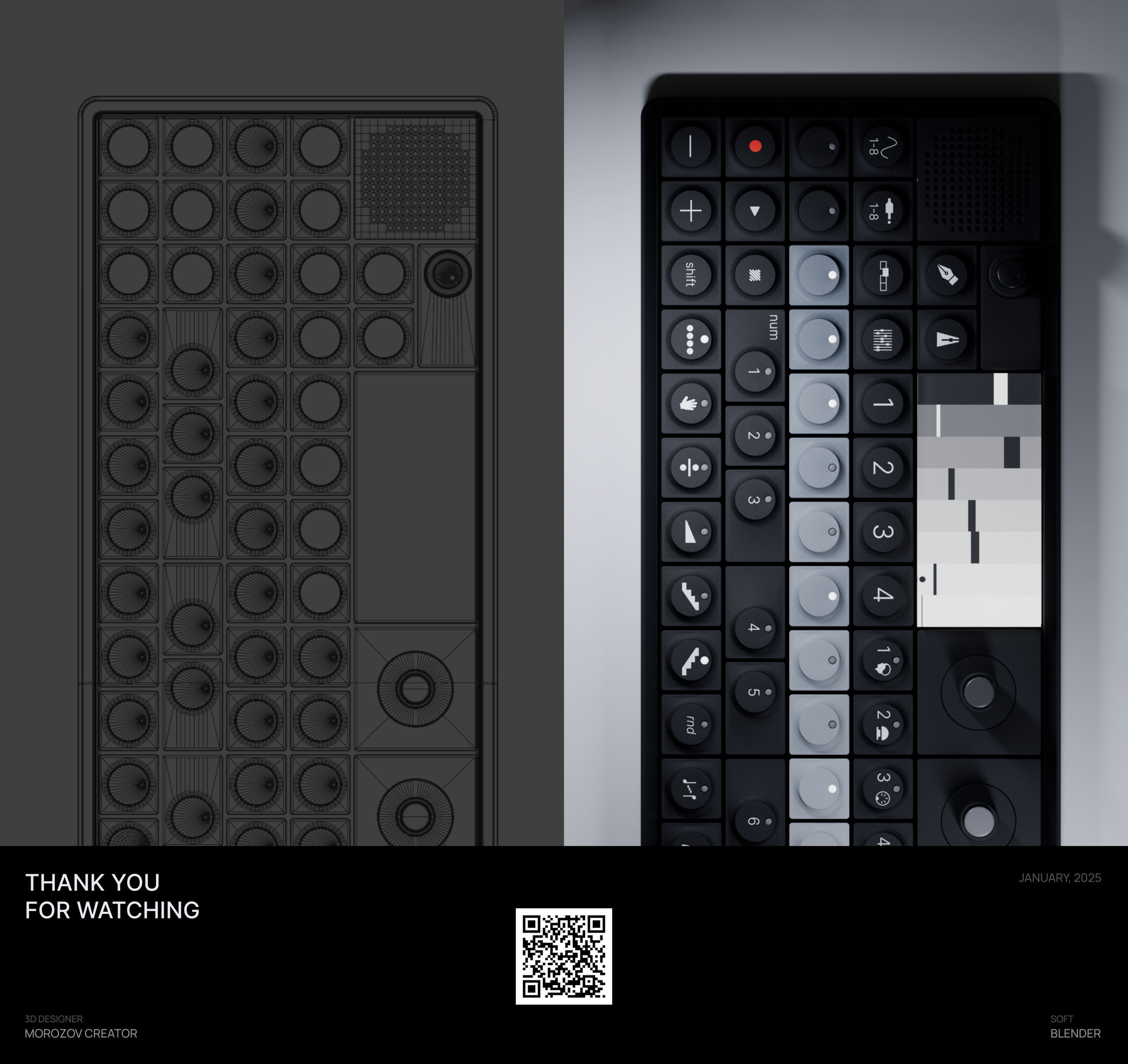 Synthesizer OP–XY | 3D визуализация — Изображение №5 — Иллюстрация, 3D на Dprofile