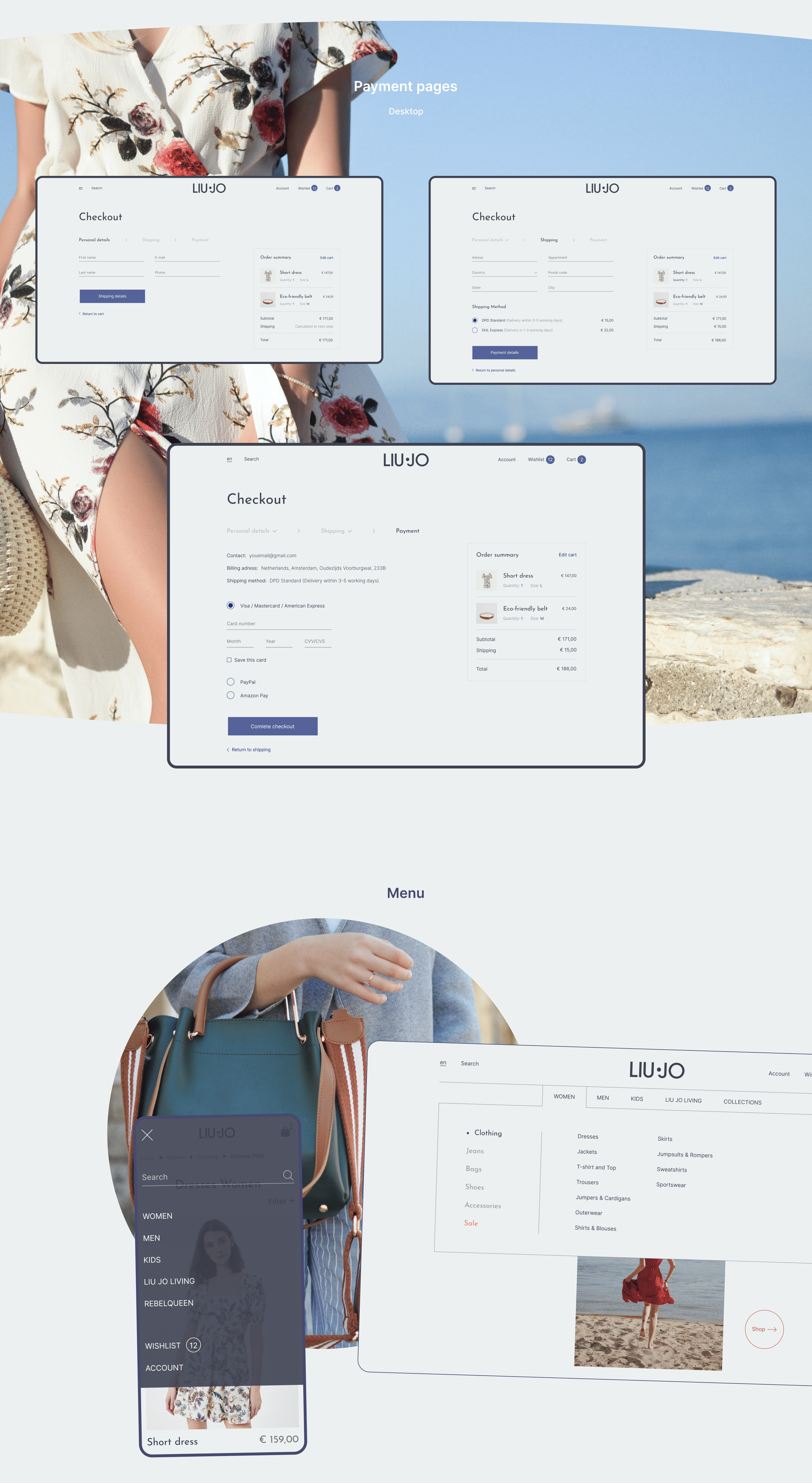 LIU JO — redesign concept — Изображение №11 — Интерфейсы на Dprofile