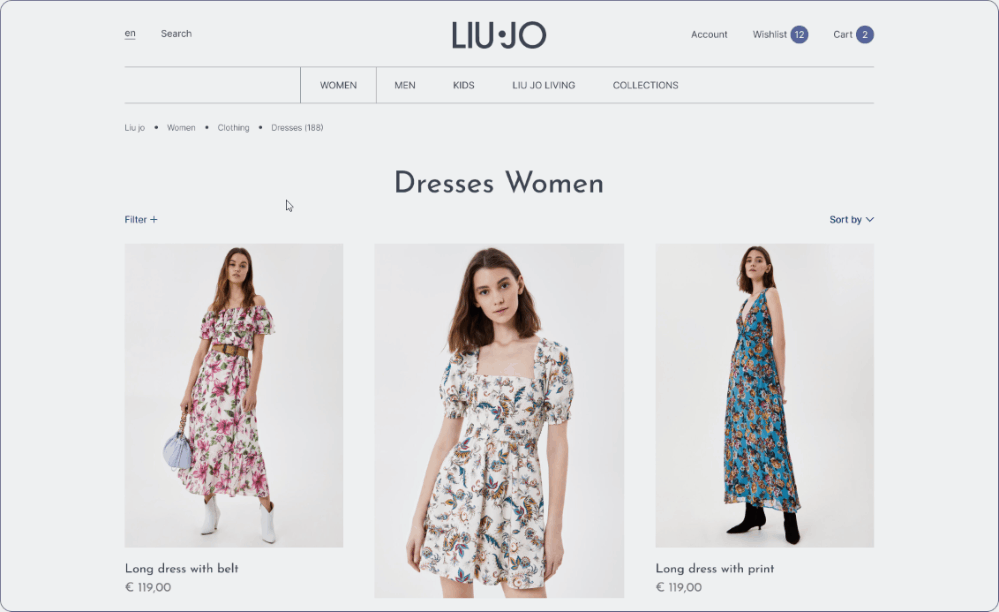LIU JO — redesign concept — Изображение №6 — Интерфейсы на Dprofile