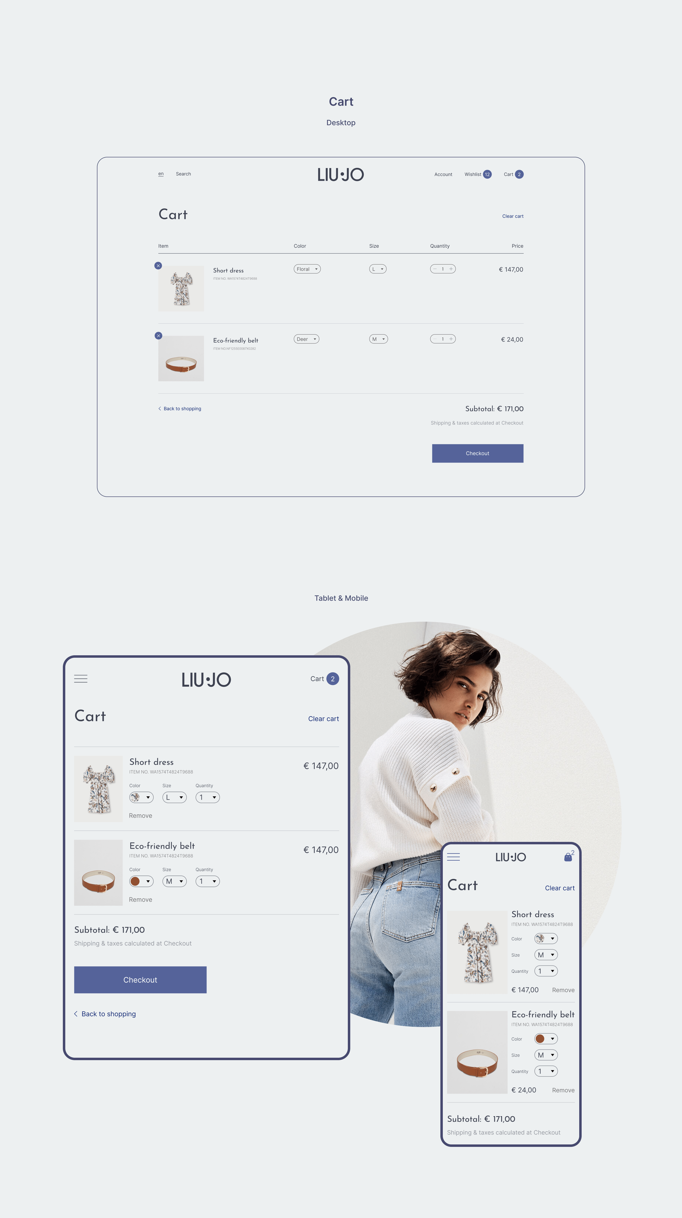 LIU JO — redesign concept — Изображение №10 — Интерфейсы на Dprofile
