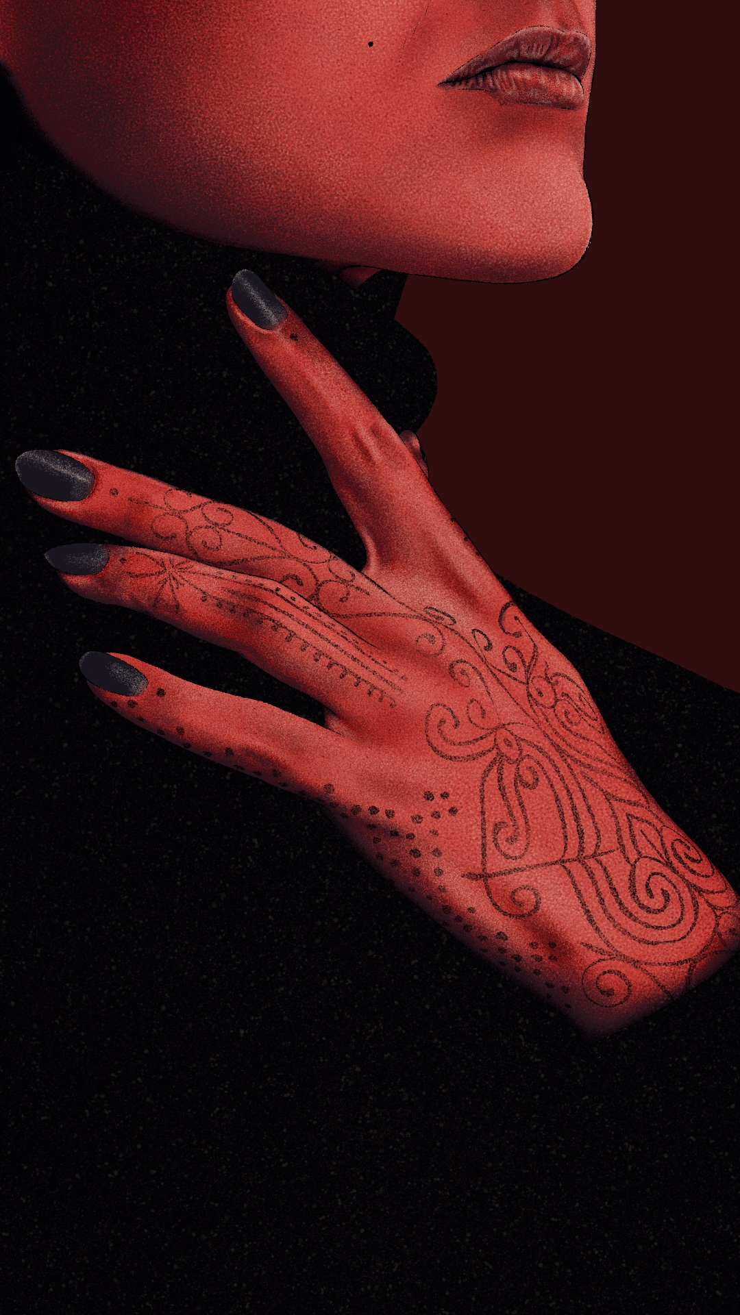 Tattooed Girl Portrait — Изображение №4 — Иллюстрация, Графика на Dprofile
