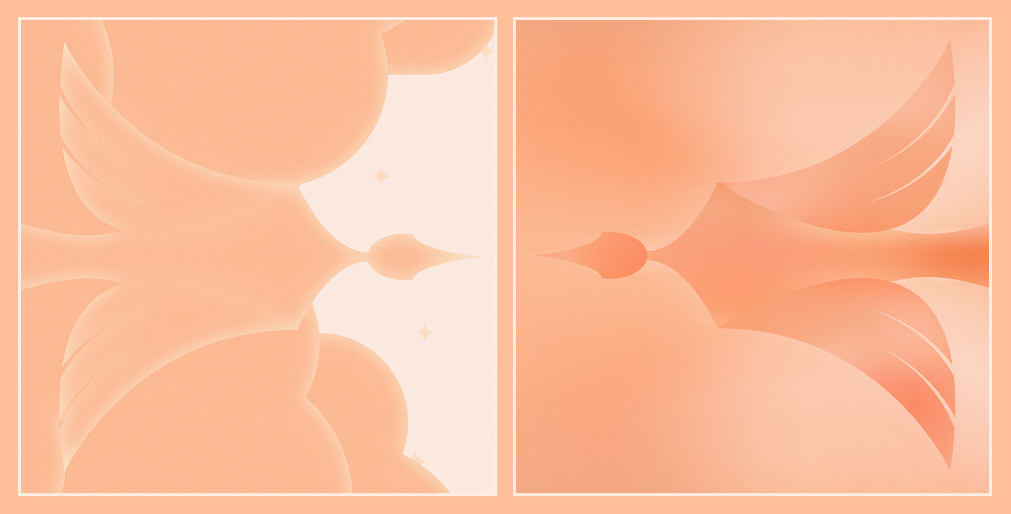 Постер. Peach Fuzz (PANTONE color of the year 2024) — Изображение №2 — Иллюстрация, Графика на Dprofile
