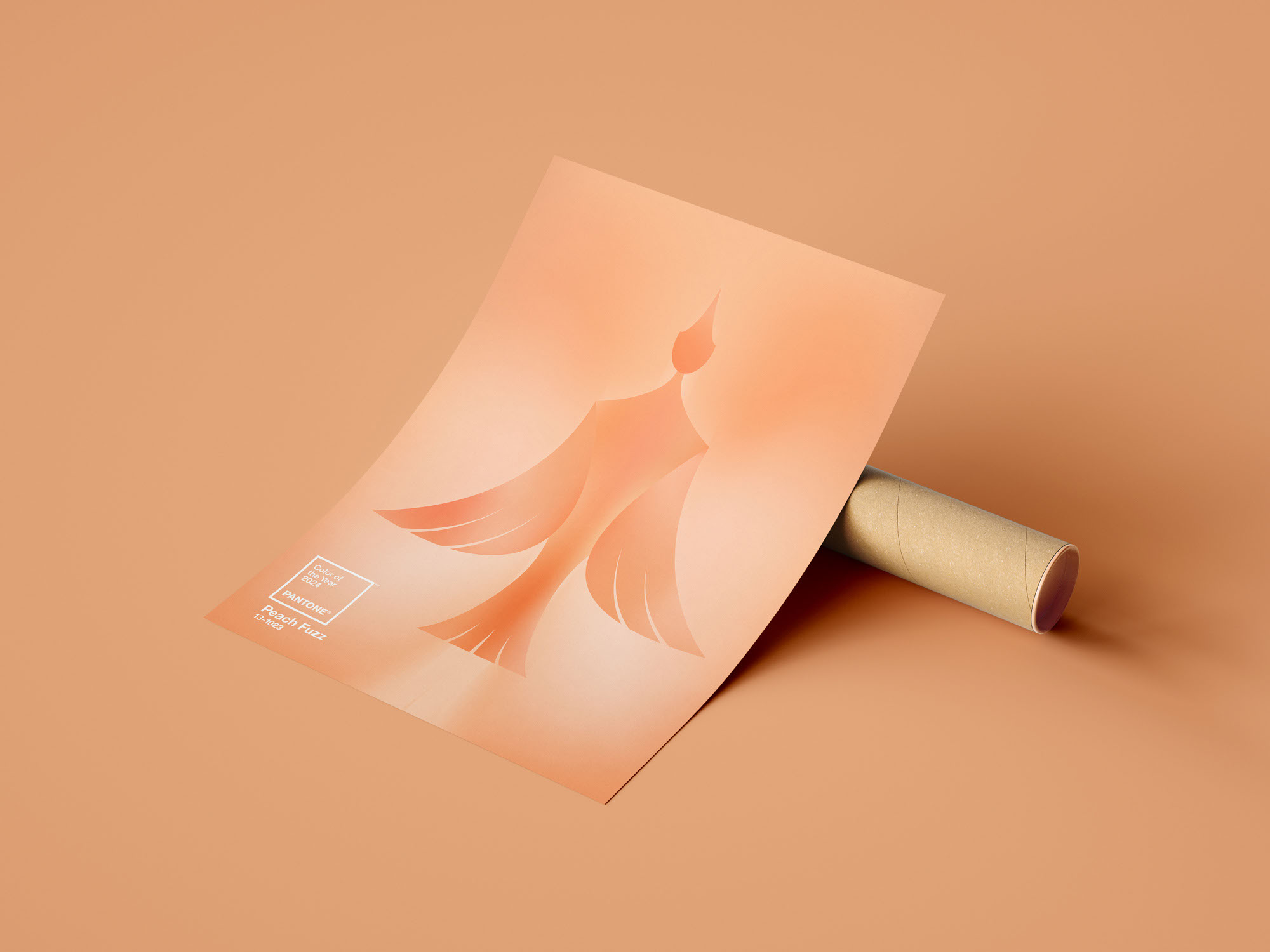 Постер. Peach Fuzz (PANTONE color of the year 2024) — Изображение №6 — Иллюстрация, Графика на Dprofile