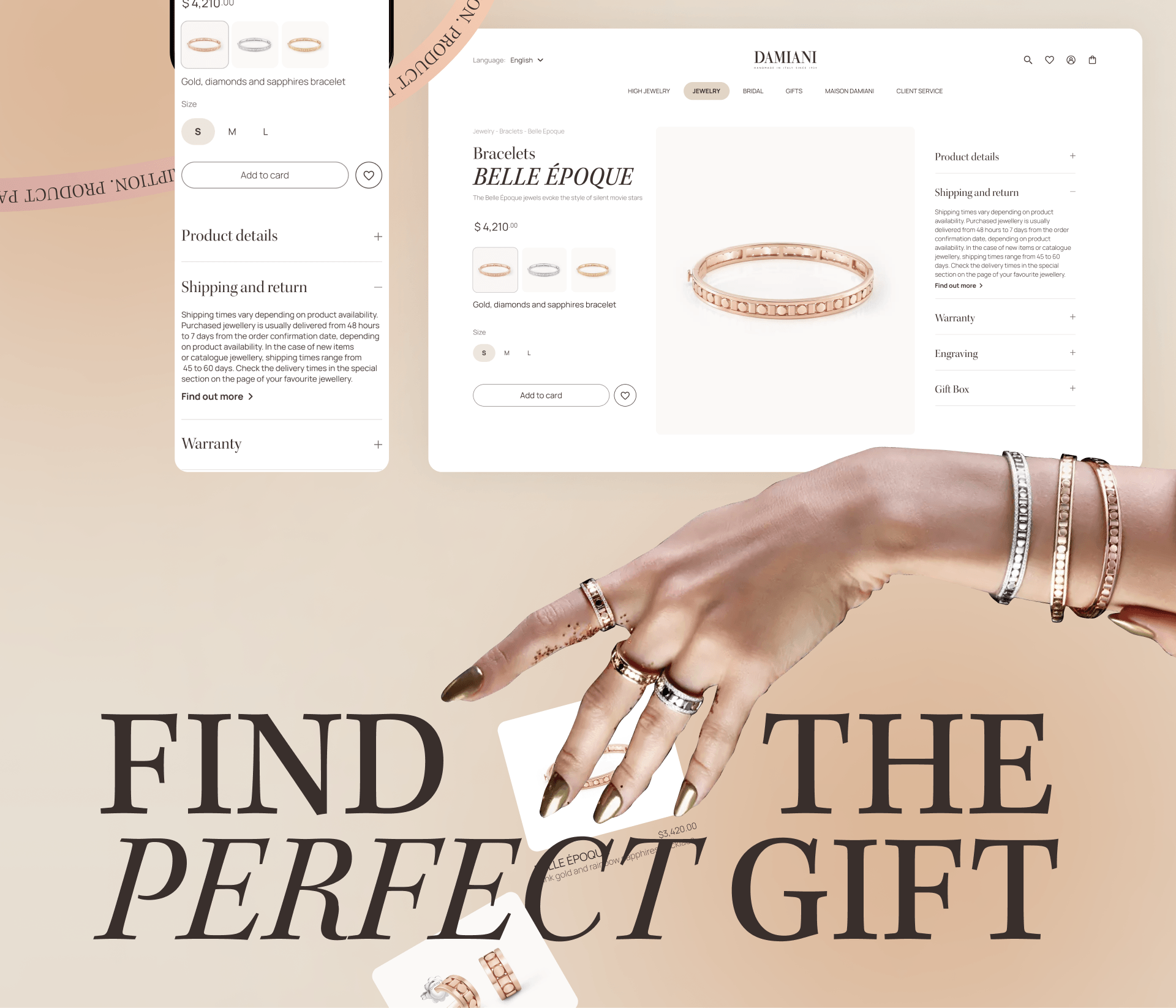 DAMIANI | E-commerce Redesign — Изображение №12 — Интерфейсы на Dprofile