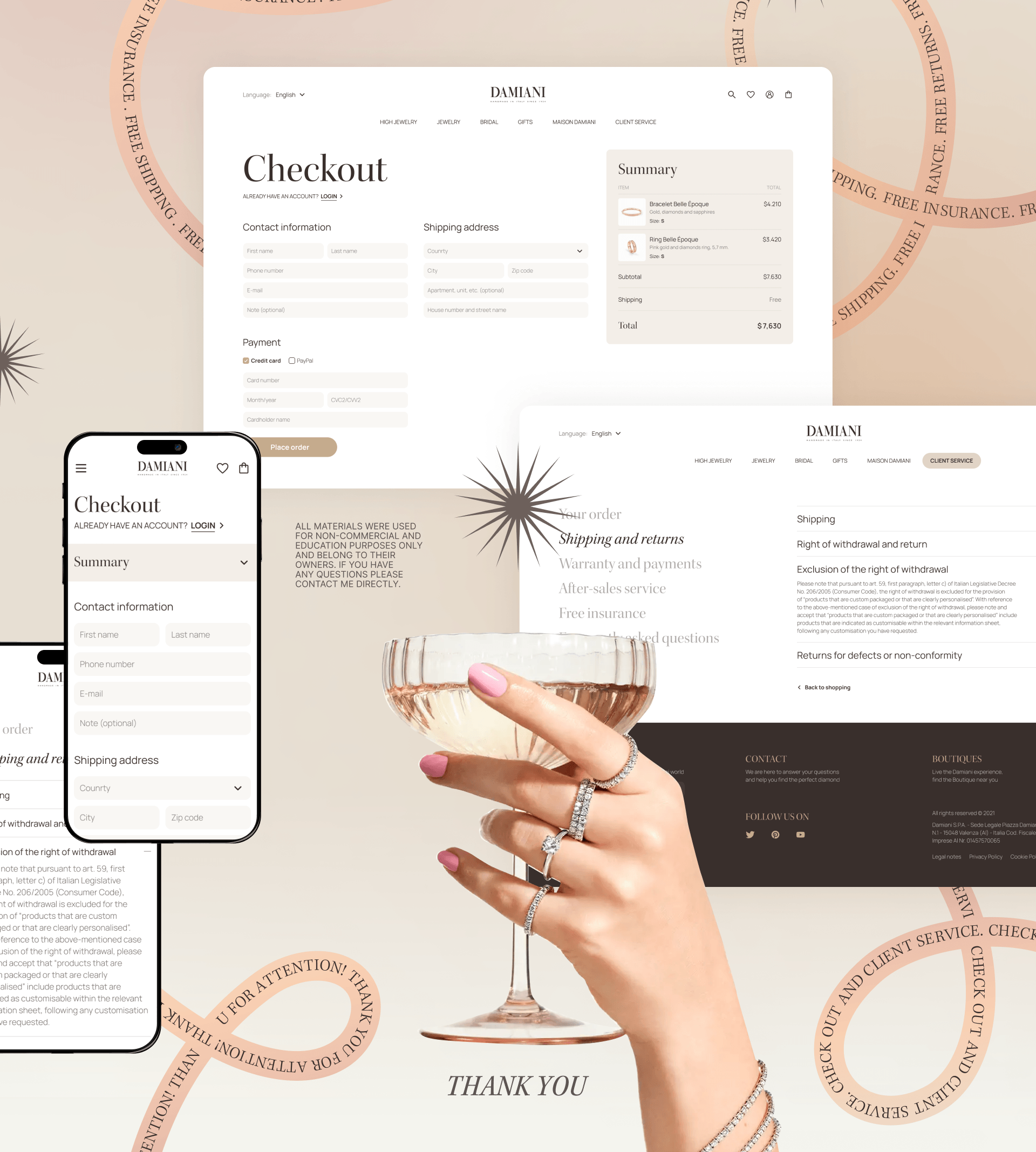 DAMIANI | E-commerce Redesign — Изображение №14 — Интерфейсы на Dprofile