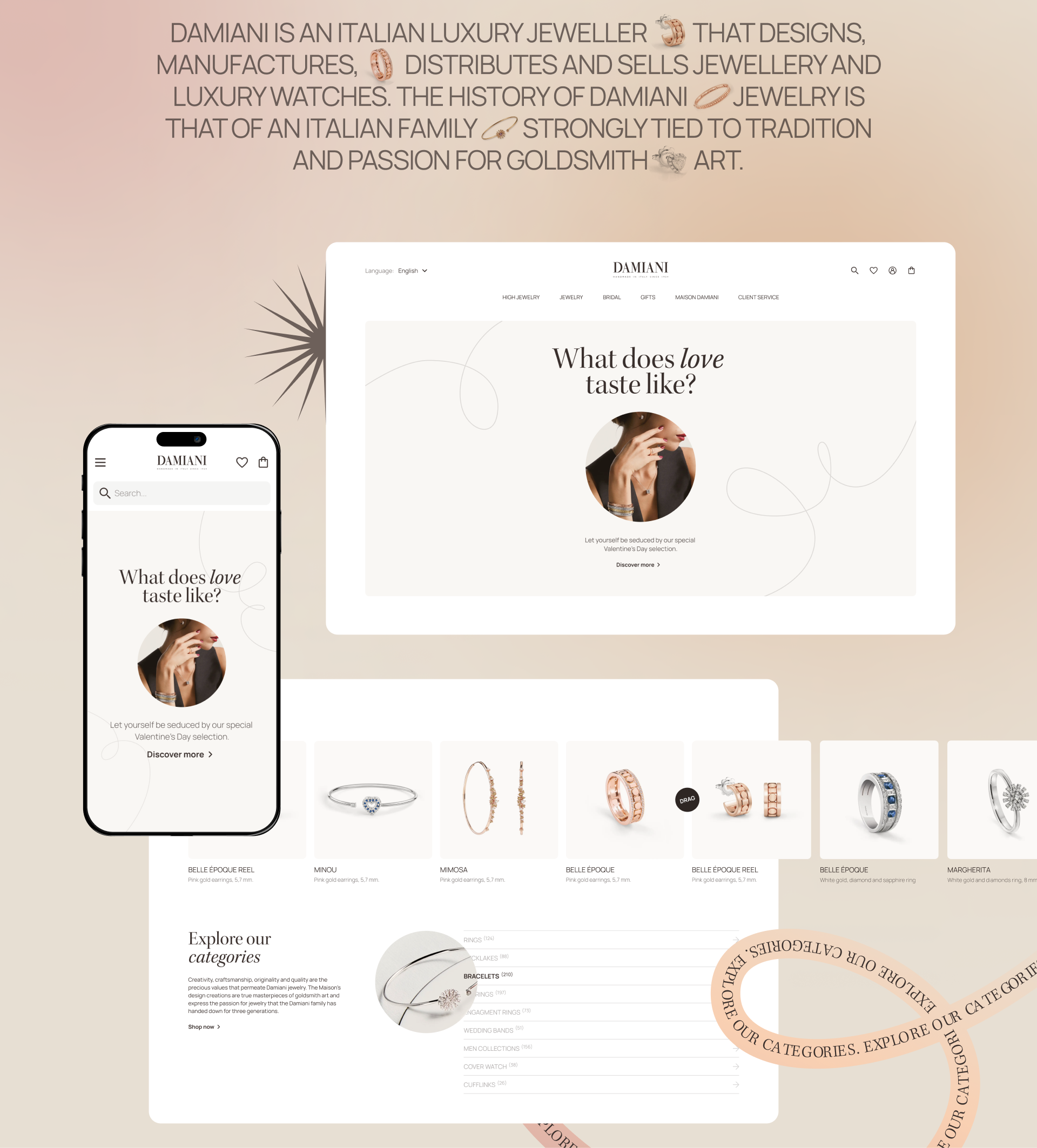 DAMIANI | E-commerce Redesign — Изображение №2 — Интерфейсы на Dprofile