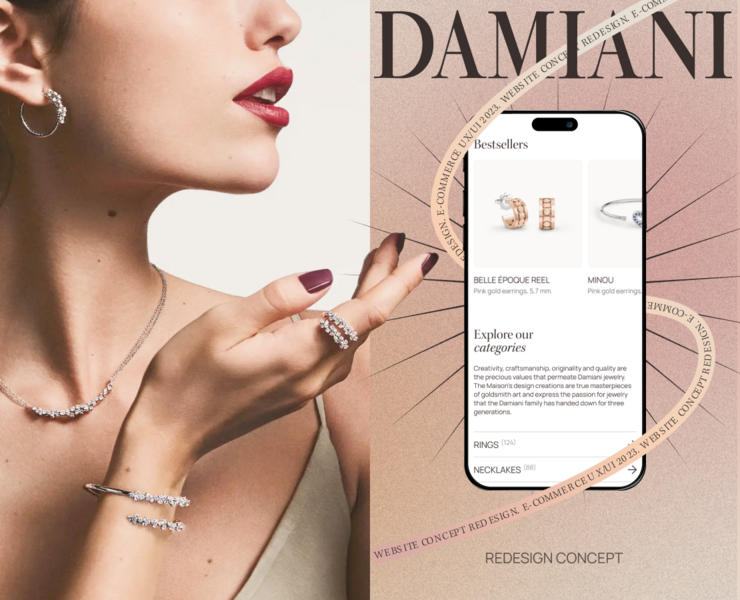DAMIANI | E-commerce Redesign — Интерфейсы на Dprofile