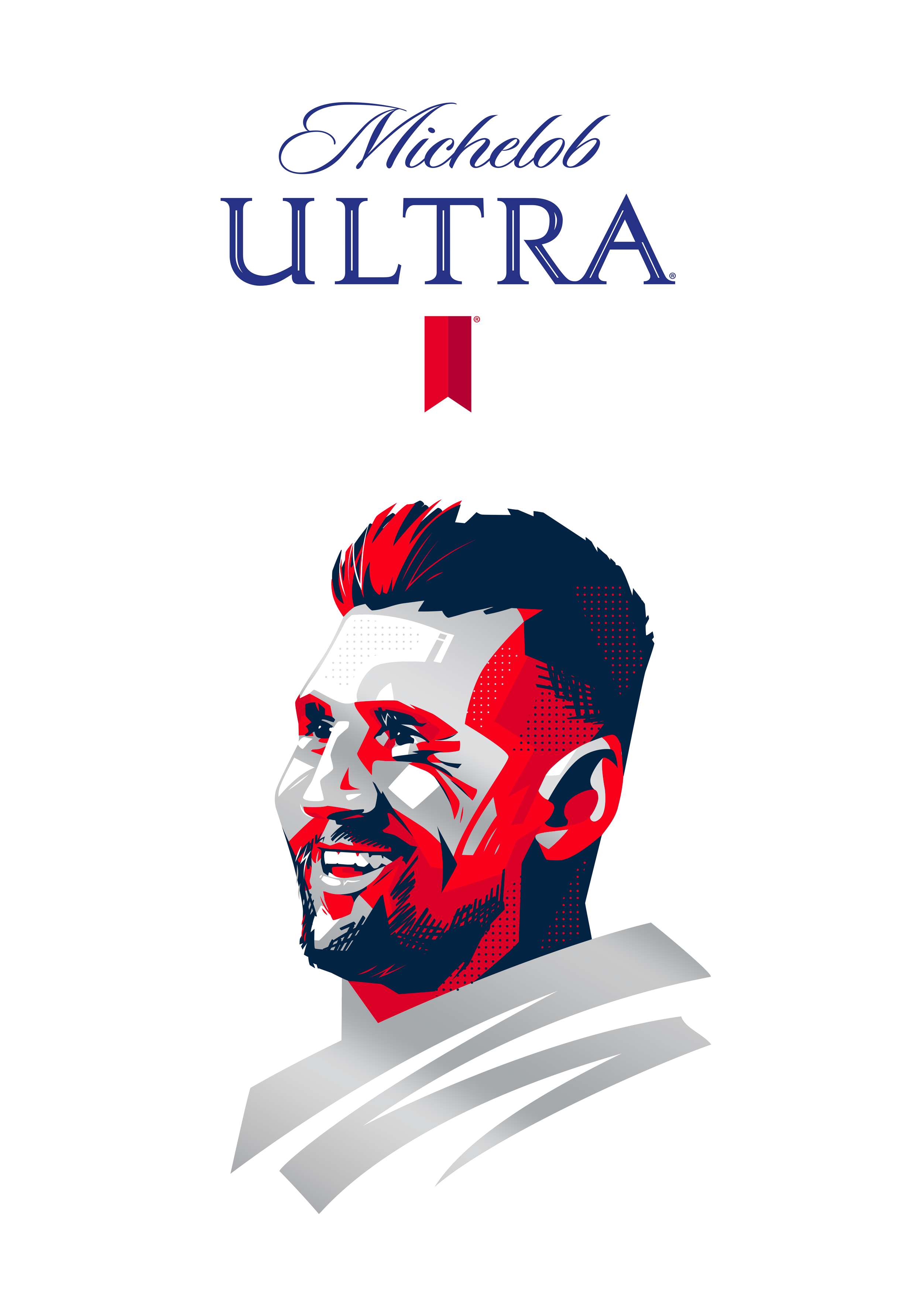 Иллюстрация Лионеля Месси для Michelob Ultra — Изображение №3 — Брендинг, Иллюстрация на Dprofile